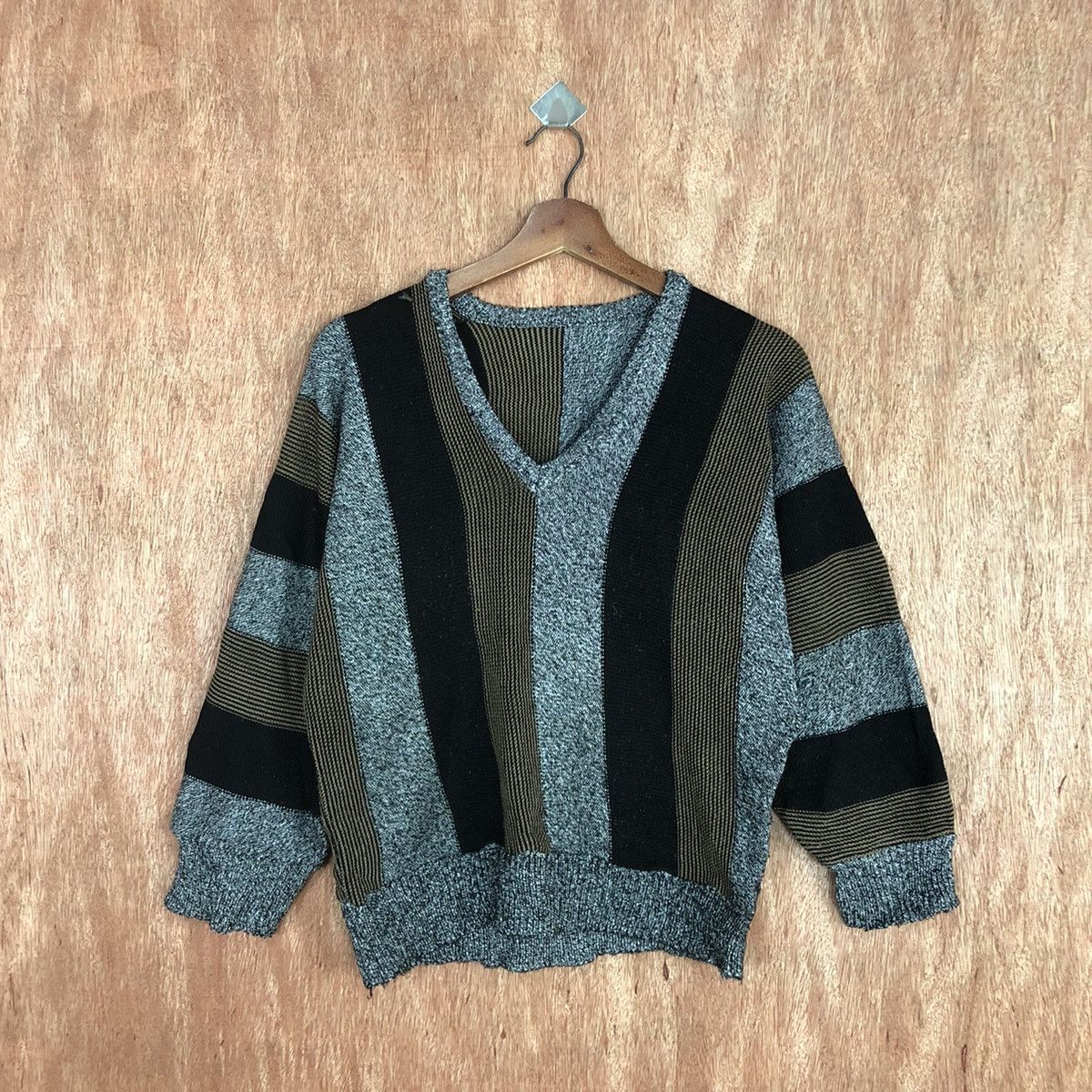 image of Aran Isles Knitwear x Art Vintage Art Knitwear Multi Color By Japan Design, Men's (Size Small)