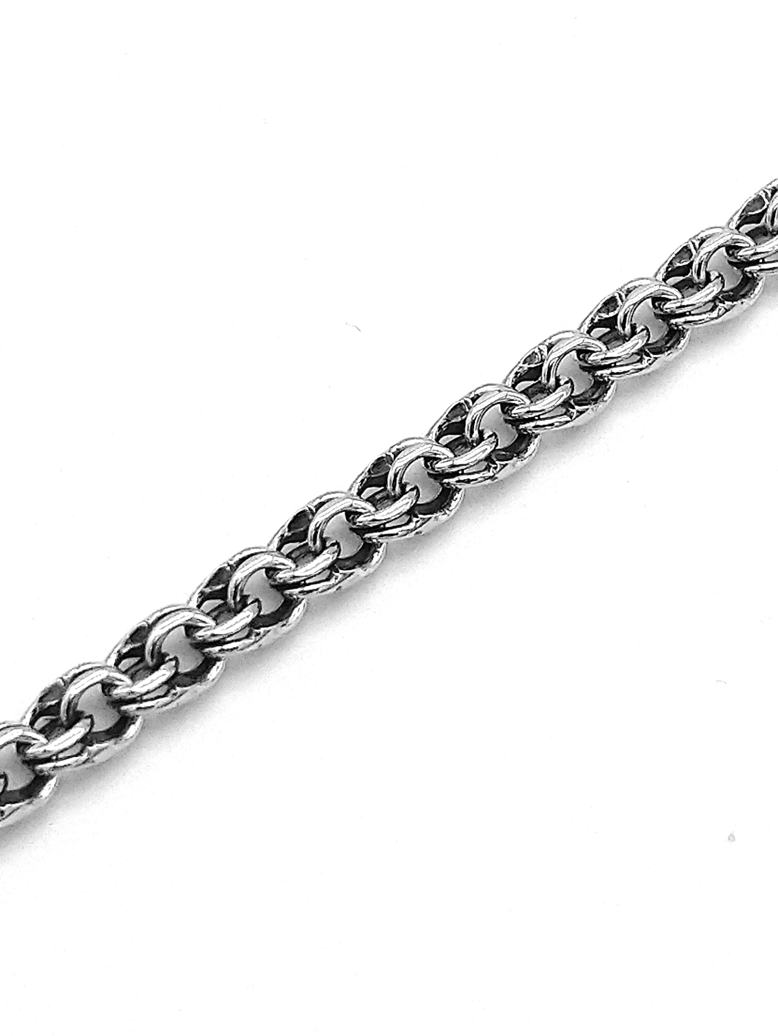 Jewelry 925 Sterling Silver Bismarck Link Necklace Chain 22 in Size ONE SIZE - 5 Thumbnail