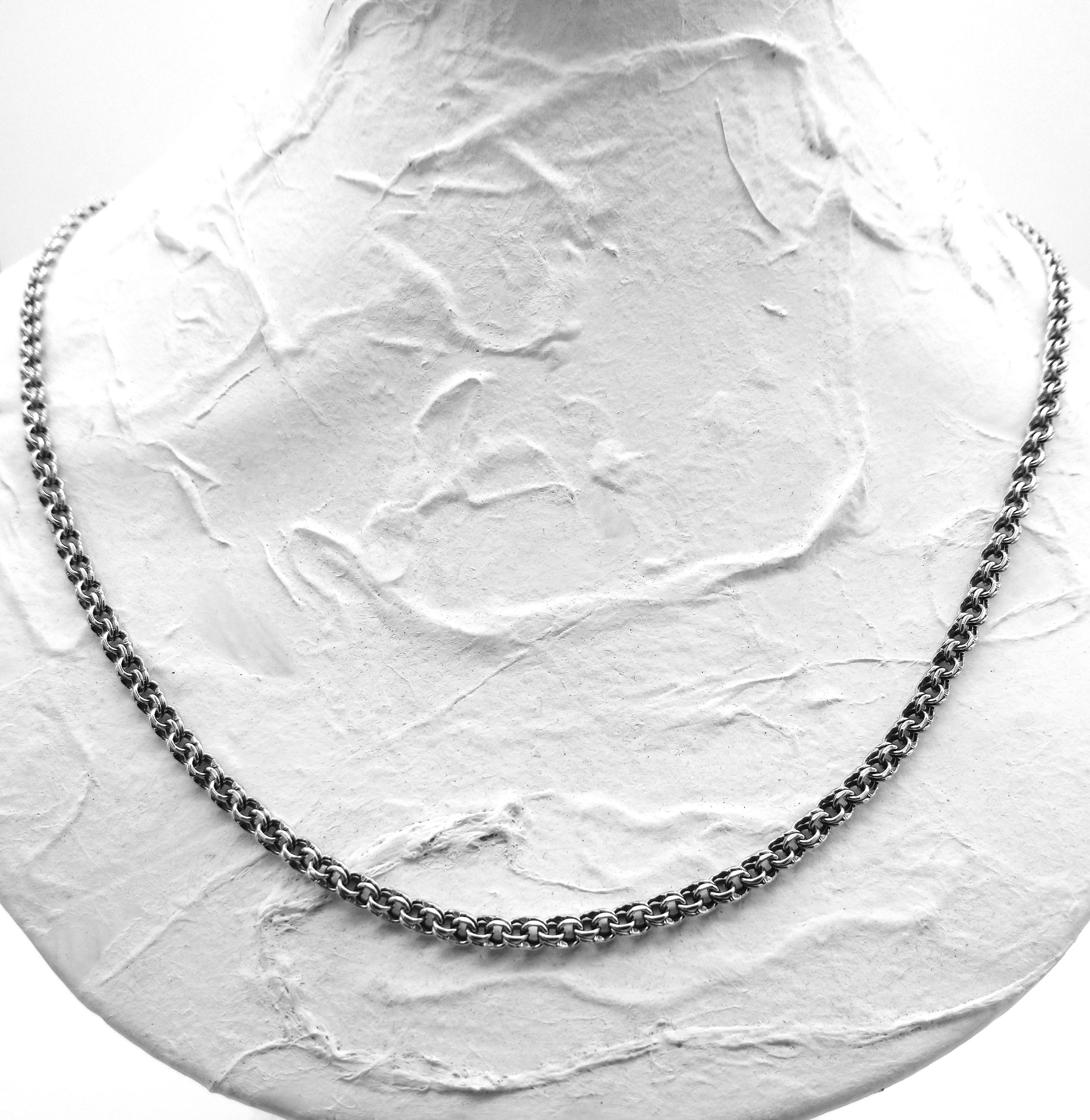 Jewelry 925 Sterling Silver Bismarck Link Necklace Chain 22 in Size ONE SIZE - 2 Thumbnail