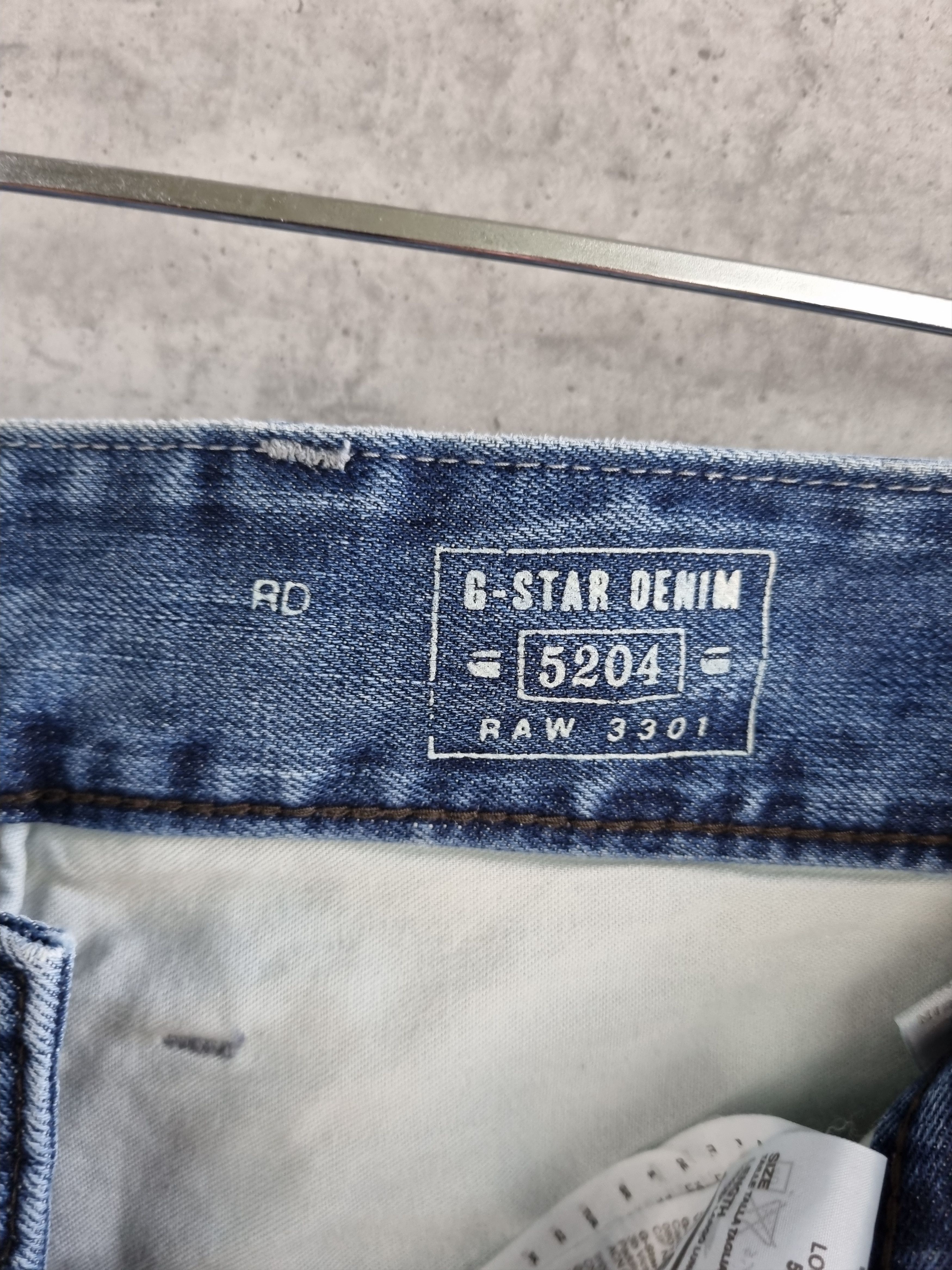 G-Star Gstar General Loose Back Embro Double Knees Biker Jeans Size US 32 / EU 48 - 11 Thumbnail