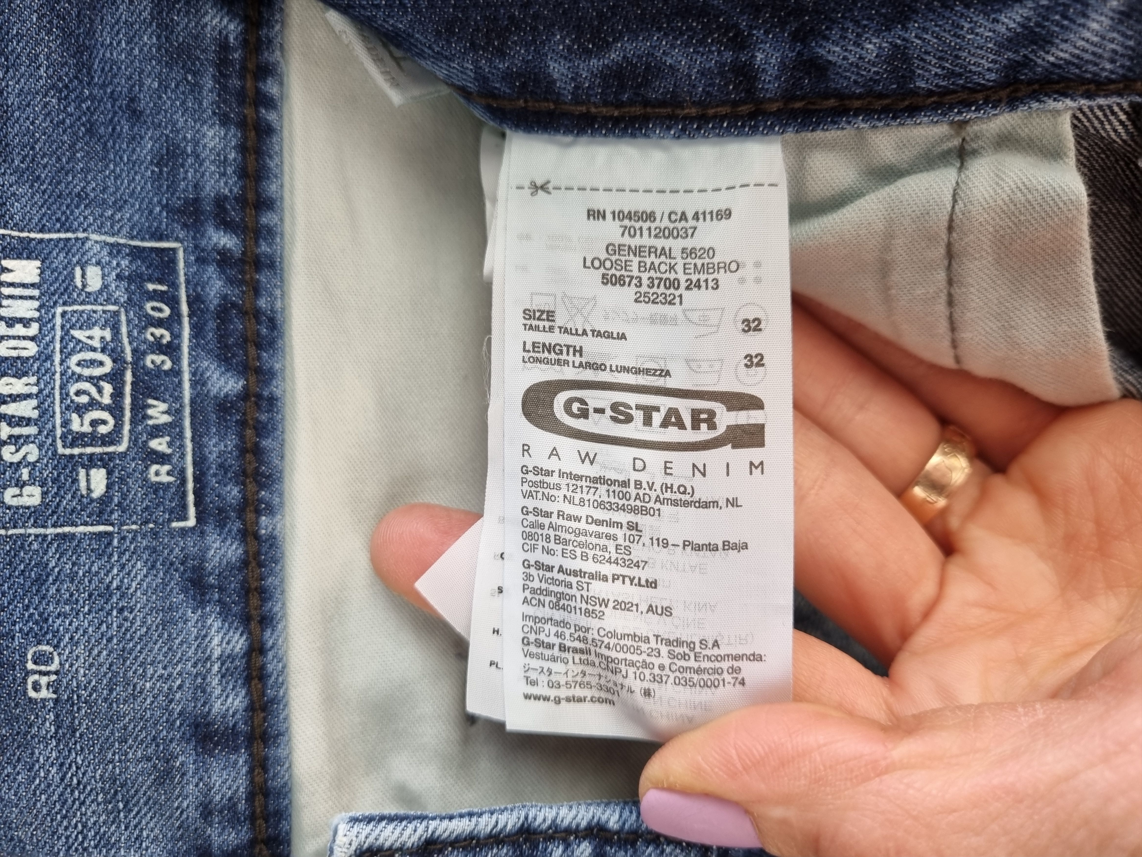 G-Star Gstar General Loose Back Embro Double Knees Biker Jeans Size US 32 / EU 48 - 12 Thumbnail