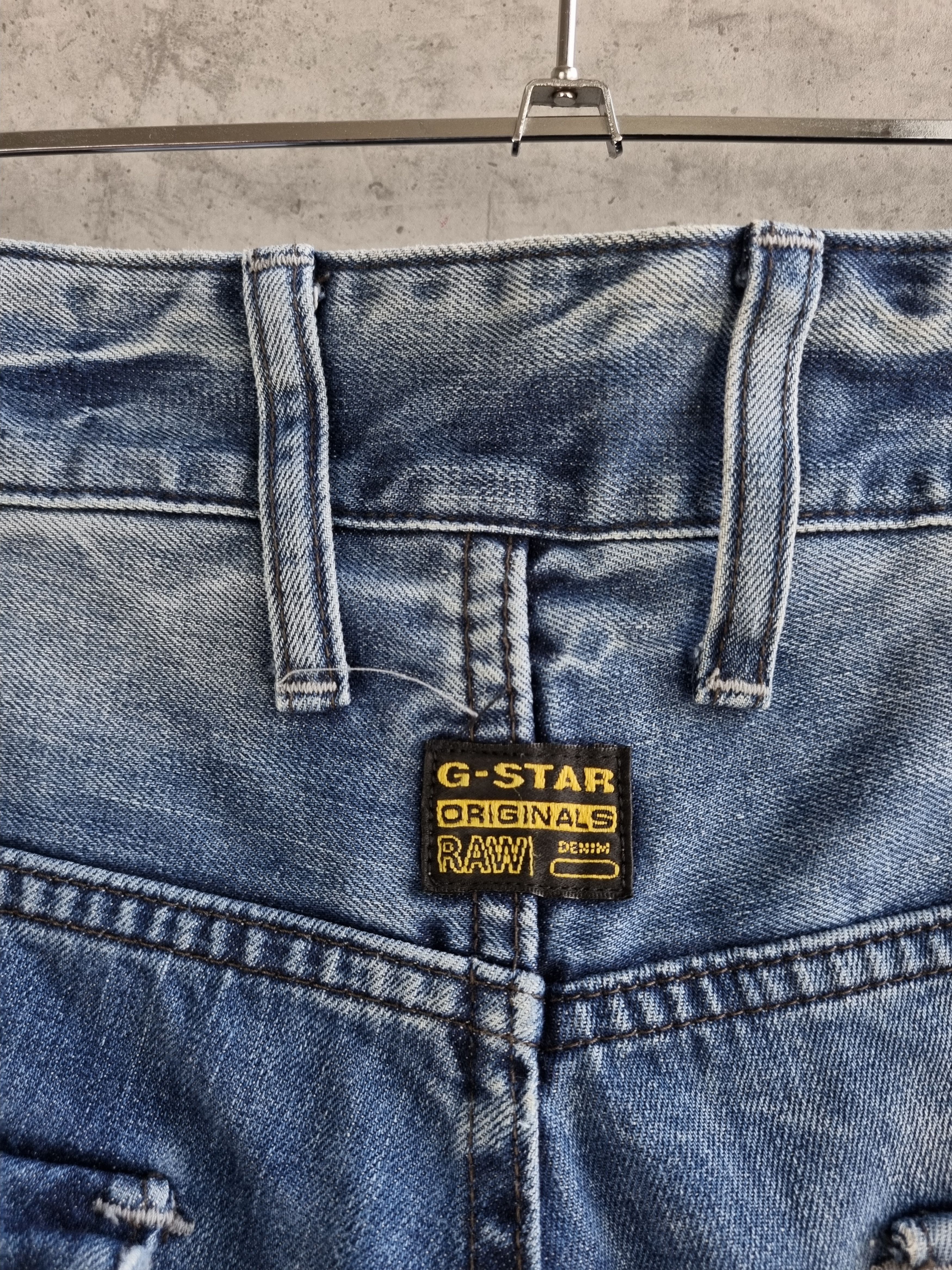 G-Star Gstar General Loose Back Embro Double Knees Biker Jeans Size US 32 / EU 48 - 10 Thumbnail