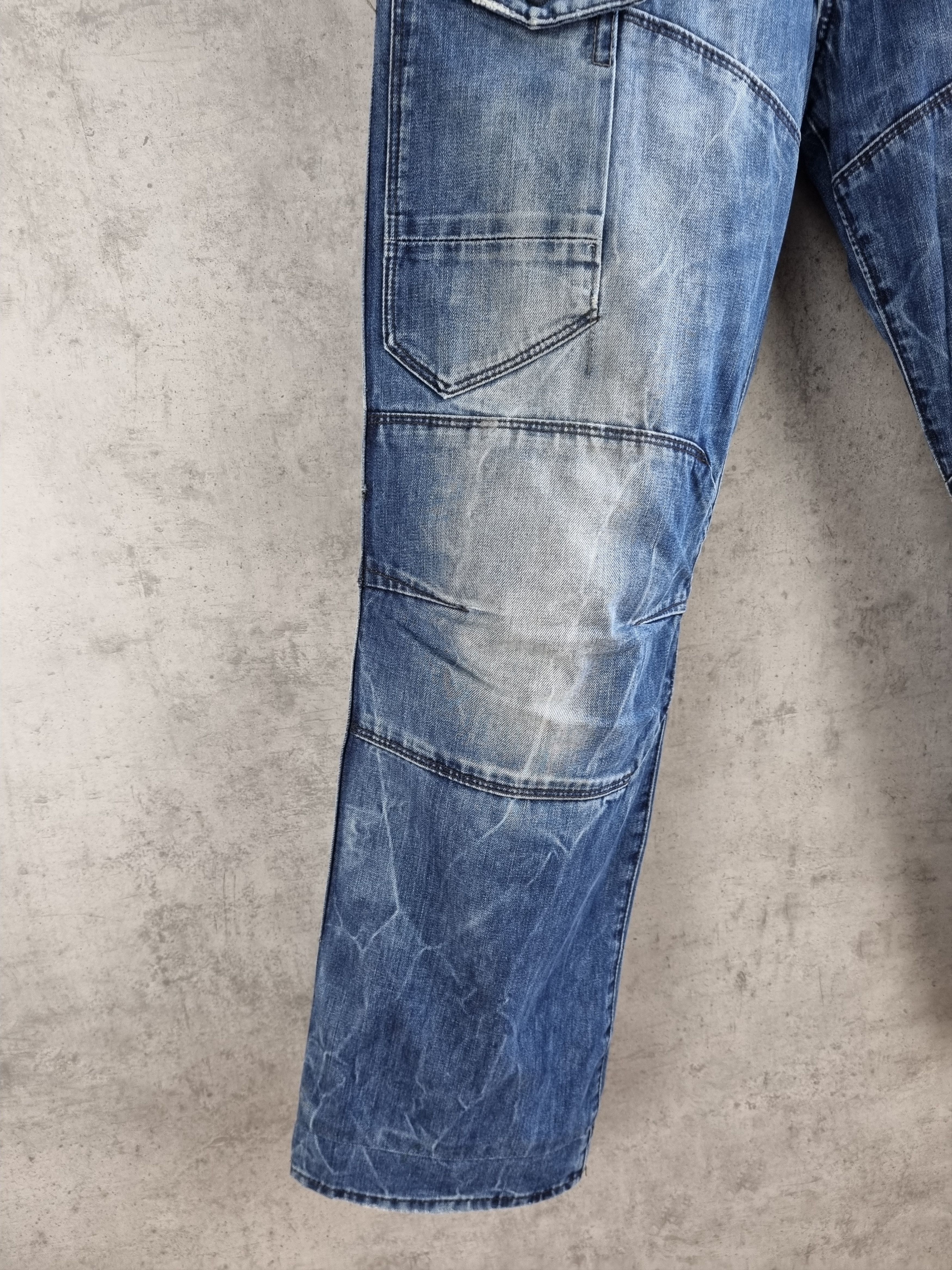 G-Star Gstar General Loose Back Embro Double Knees Biker Jeans Size US 32 / EU 48 - 8 Thumbnail