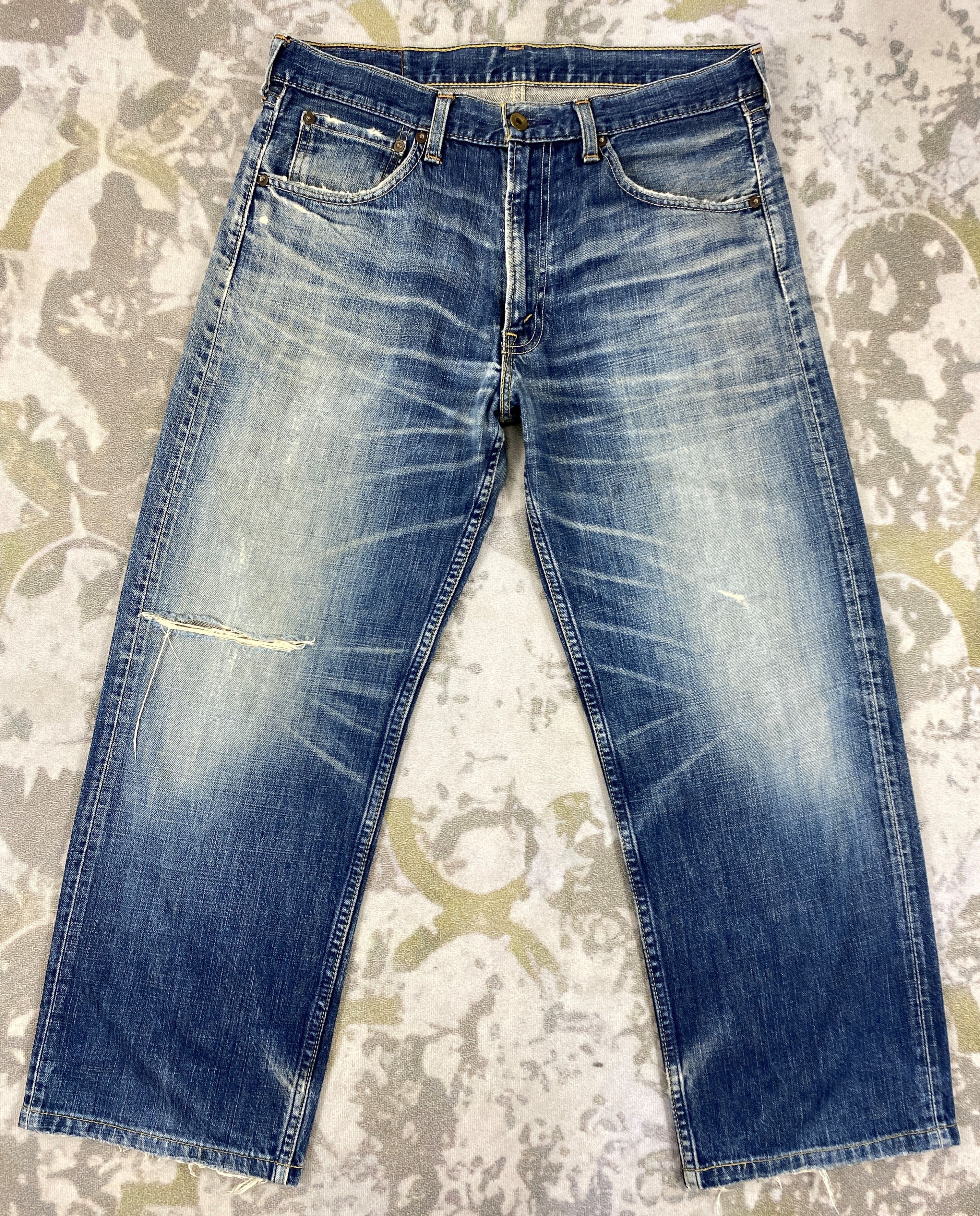 image of Levis x Levis Vintage Clothing Wash Blue Levi's Denim Jeans 33X26.5 - Jn1424 in Blue Wash, Men's