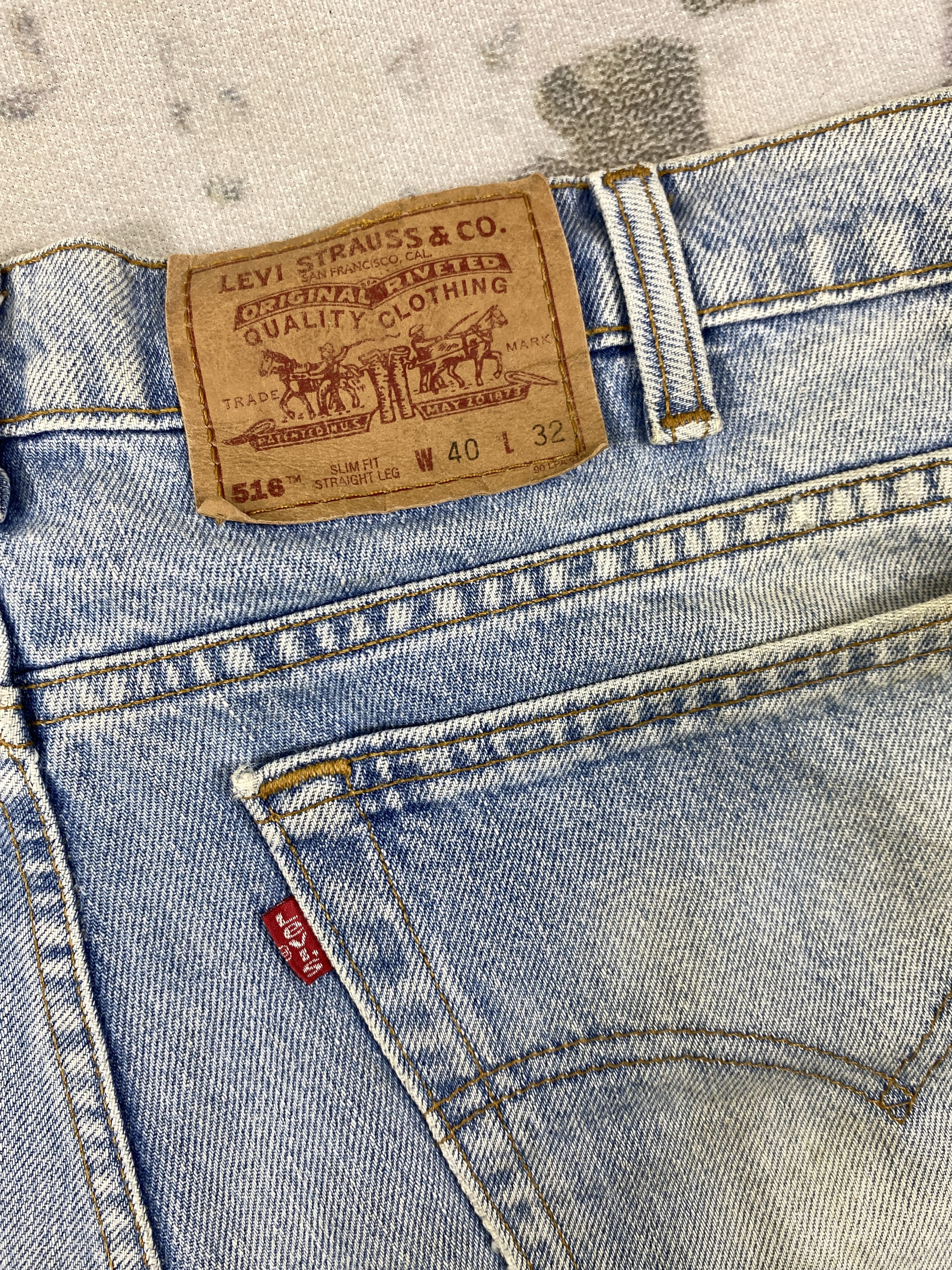 Levi's Light Wash Vintage Levi's 516 Jeans 40x33 Denim - JN1451 Size US 40 / EU 56 - 11 Thumbnail
