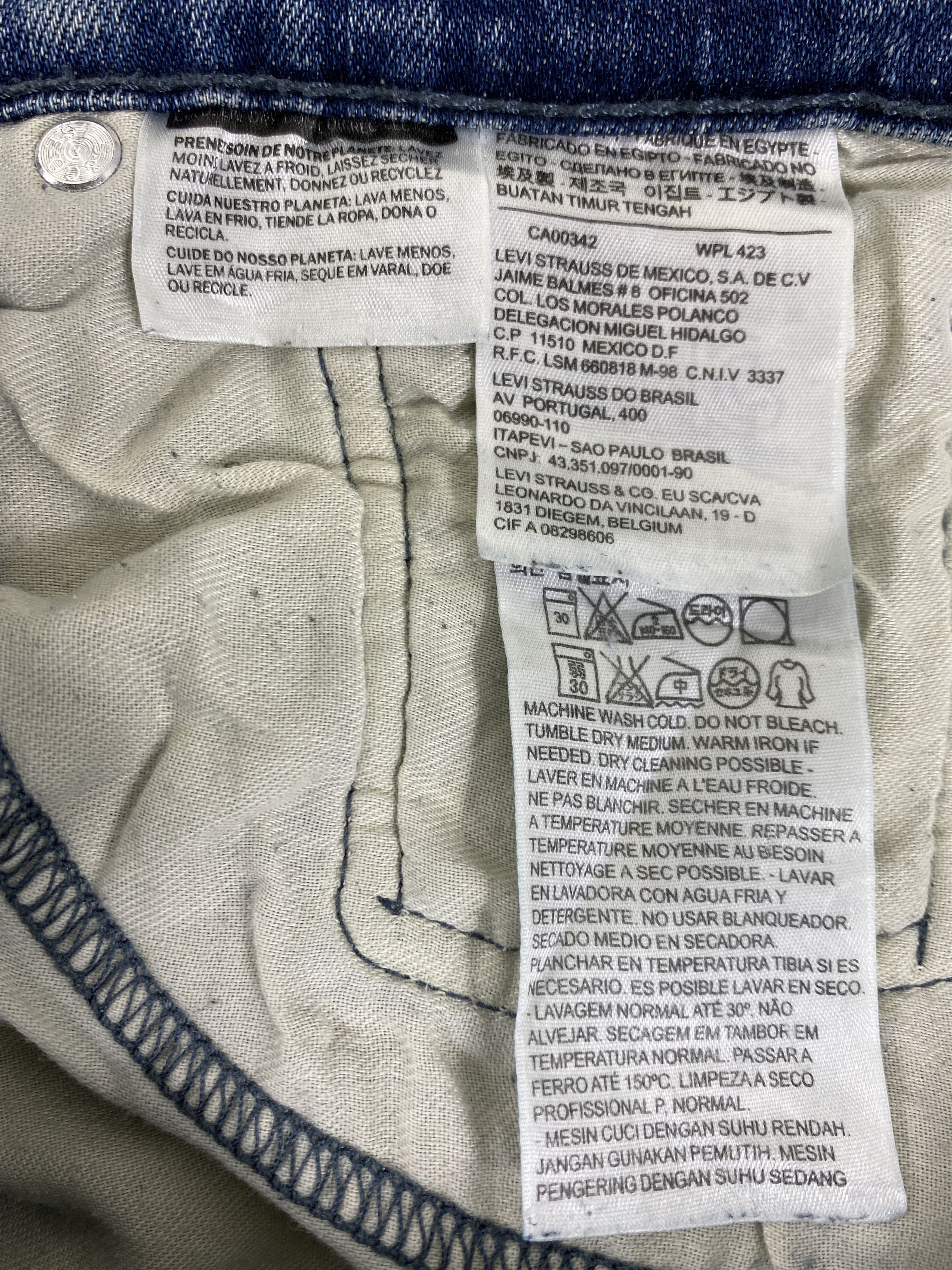Levi's Wash Blue Vintage Levi's 514 Jeans 30x30 Denim - JN1455 Size US 30 / EU 46 - 7 Thumbnail