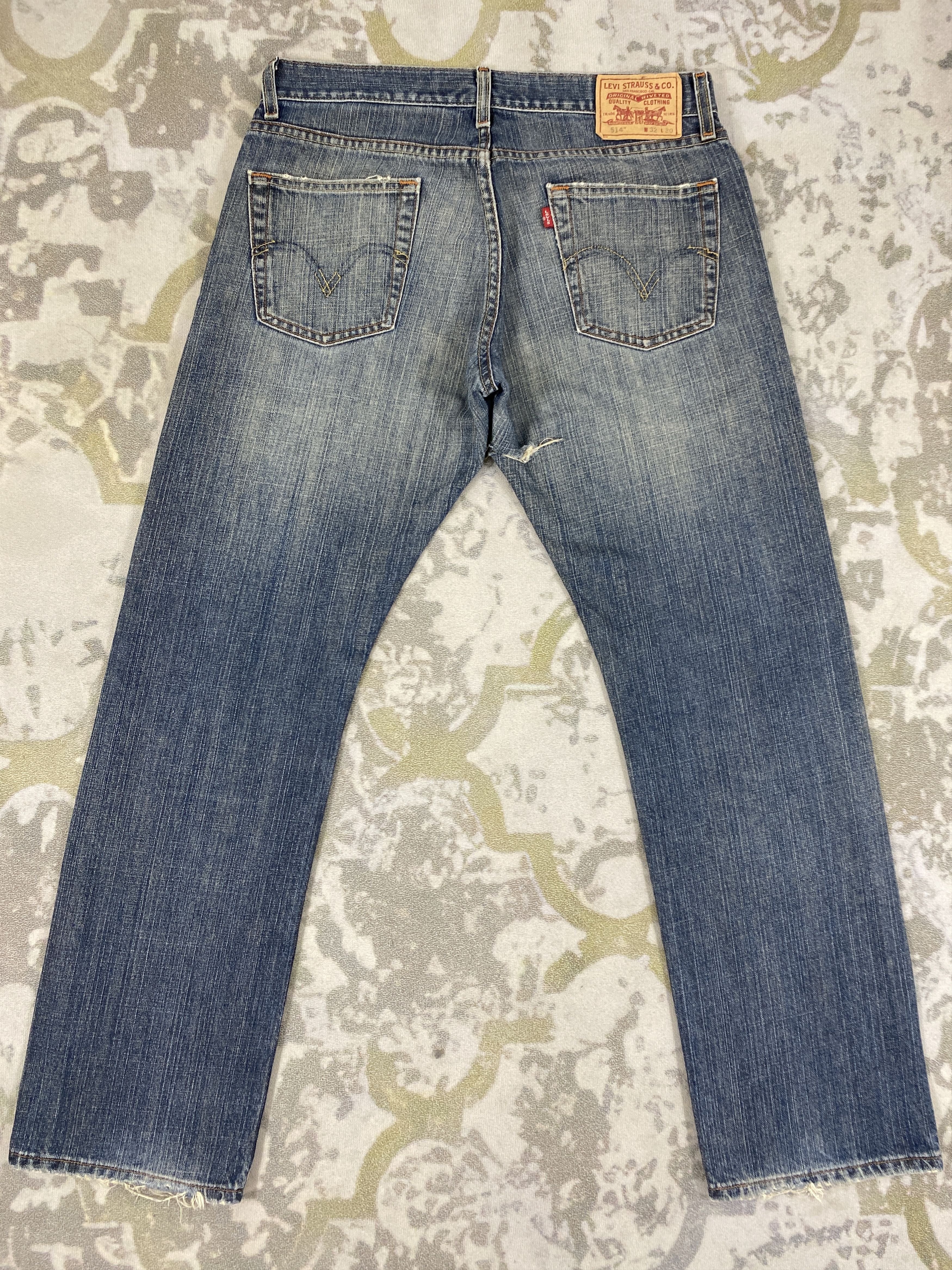 Levi's Wash Blue Vintage Levi's 514 Jeans 33x30.5 Denim - JN1458 Size US 33 - 2 Thumbnail