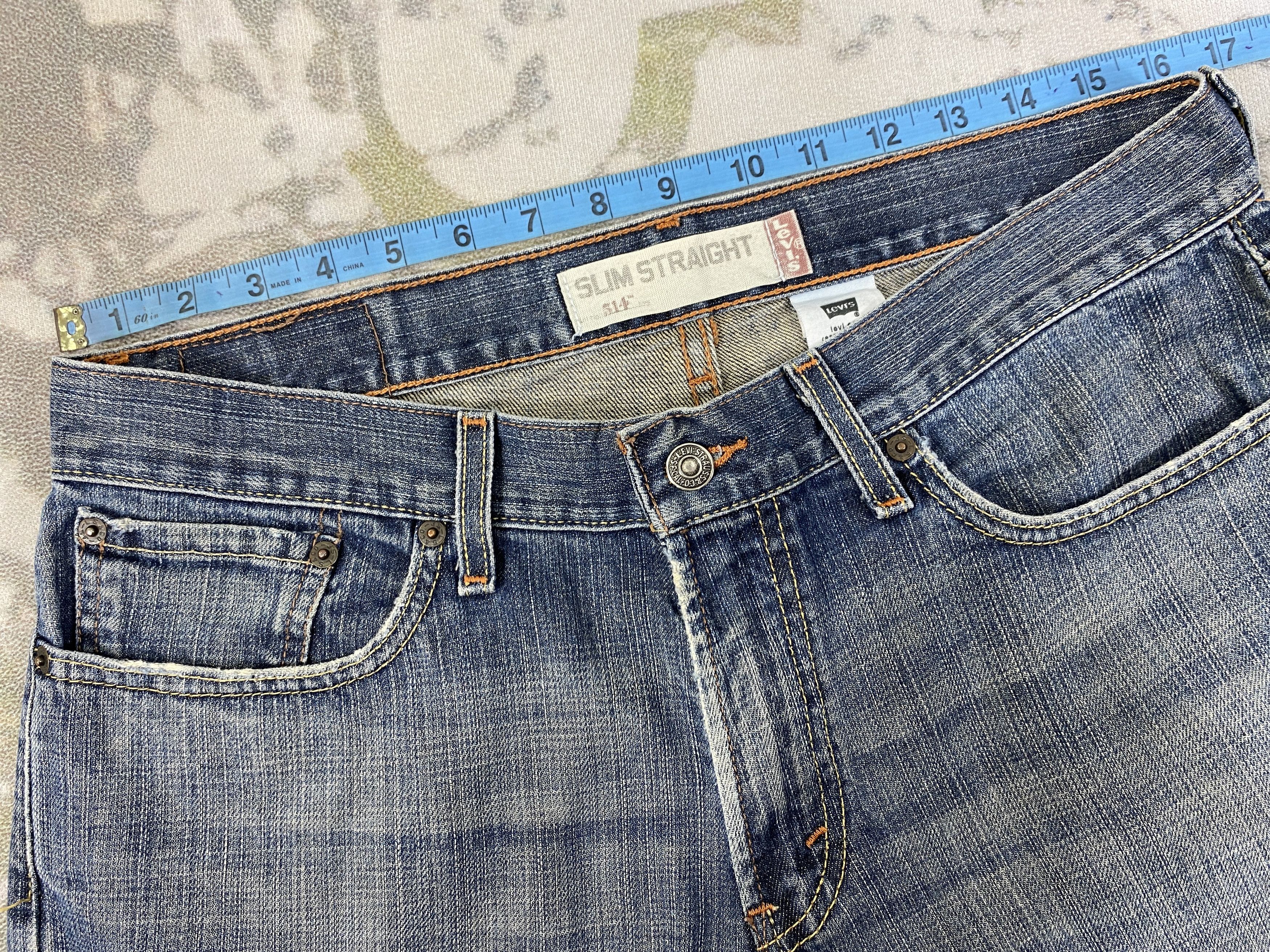 Levi's Wash Blue Vintage Levi's 514 Jeans 33x30.5 Denim - JN1458 Size US 33 - 10 Thumbnail