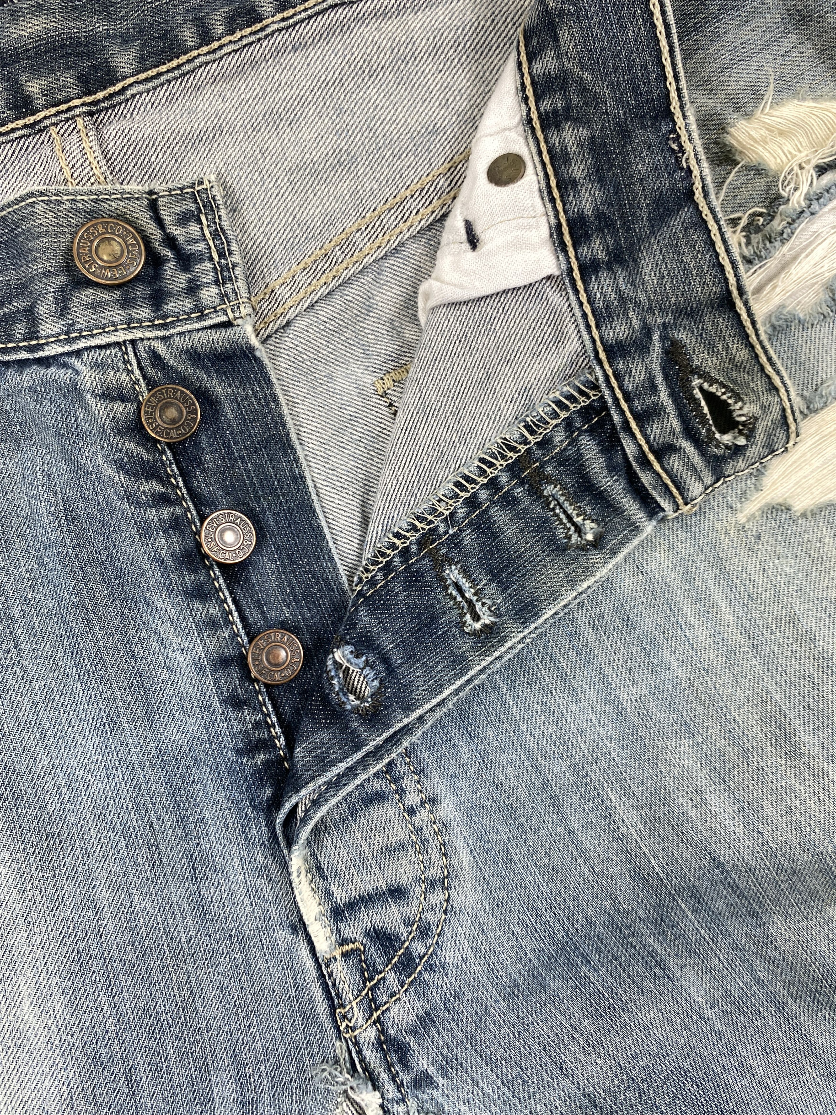Levi's Grey Vintage Levi's Jeans 33x32 Denim - JN1594 Size US 33 - 5 Thumbnail