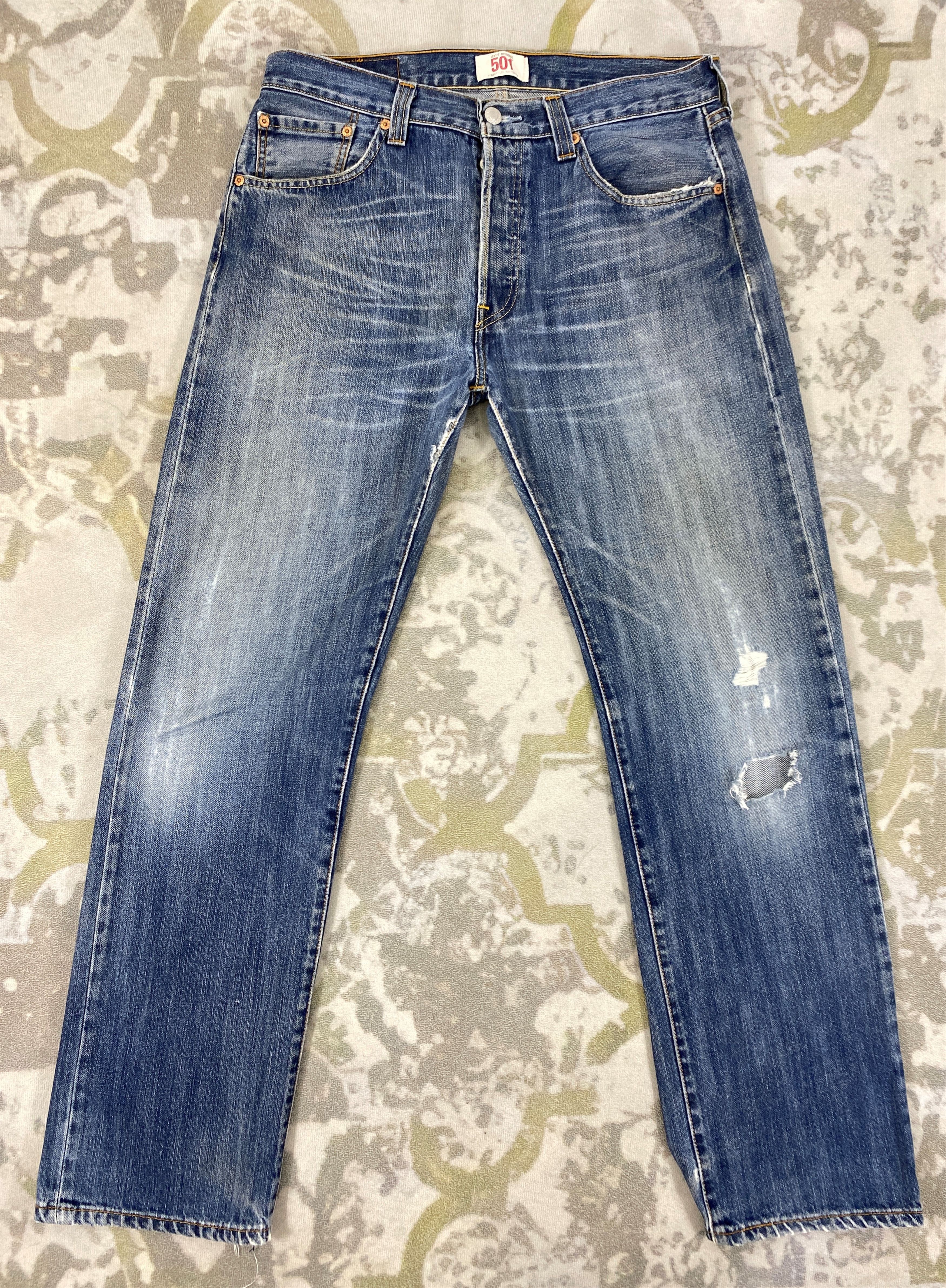 Levi's Wash Blue Vintage Levi's 501 Jeans 33x31.5 - Size US 33 - 1 Thumbnail