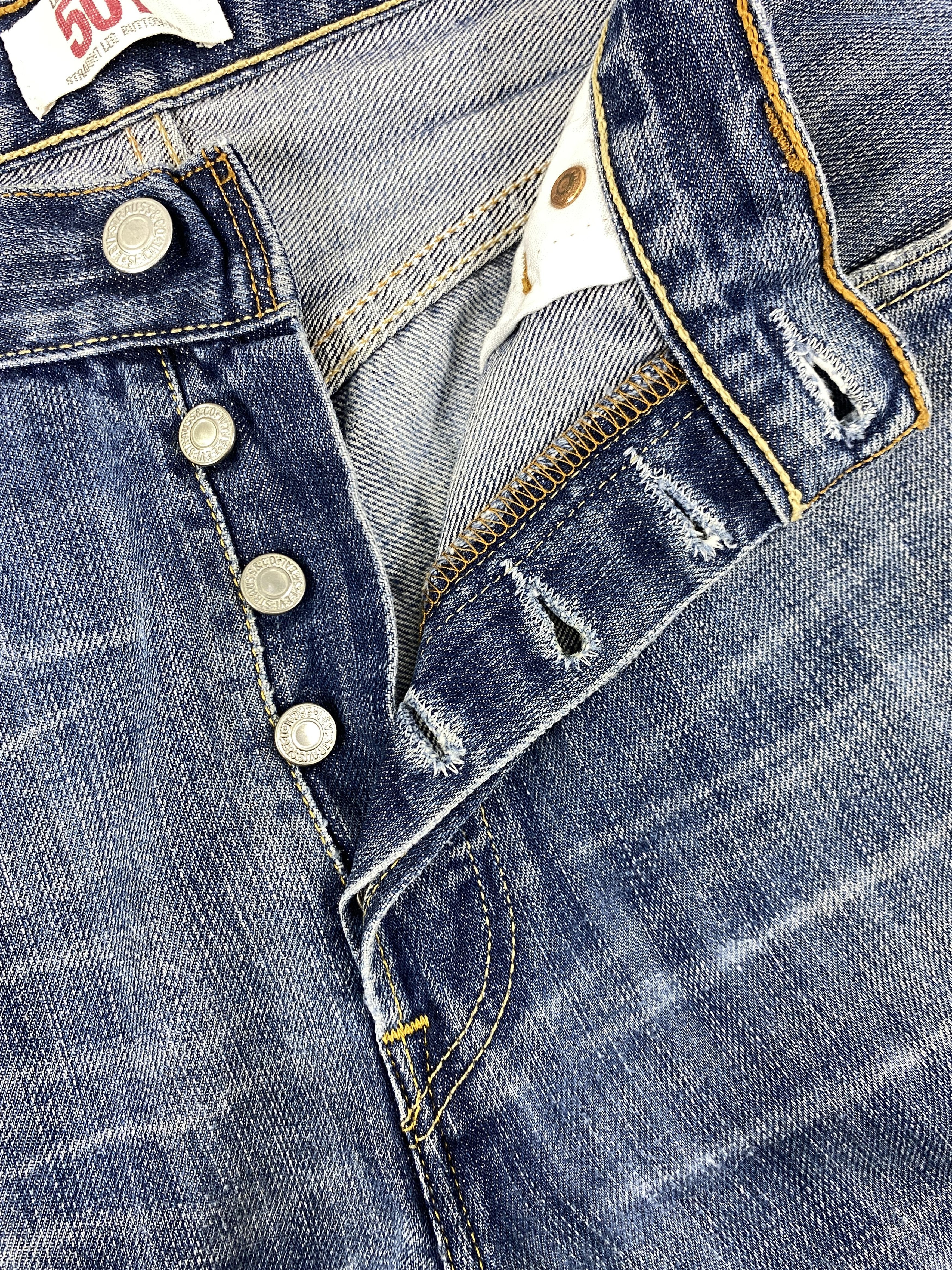 Levi's Wash Blue Vintage Levi's 501 Jeans 33x31.5 - Size US 33 - 5 Thumbnail