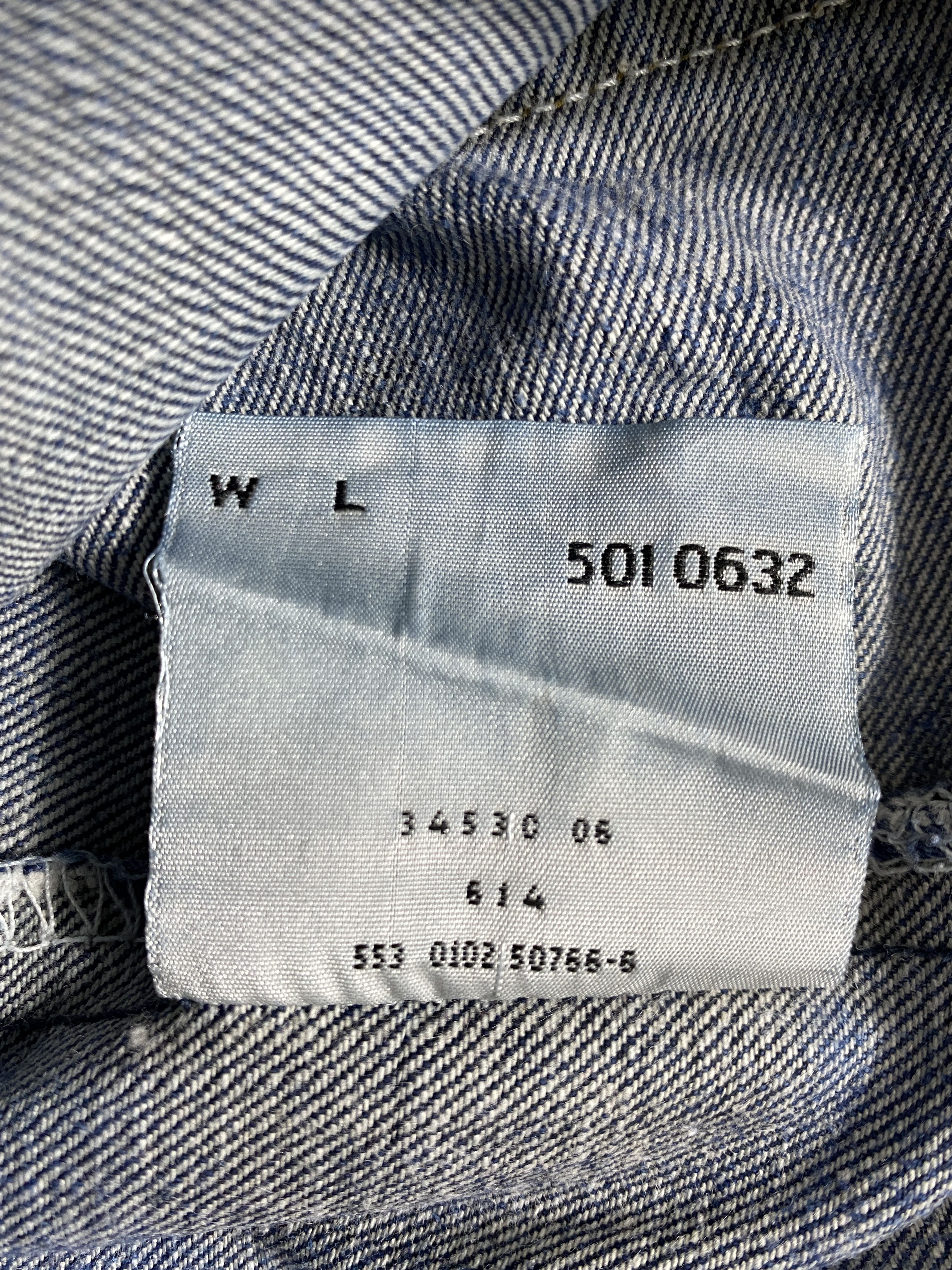 Levi's Wash Blue Vintage Levi's 501 Jeans 35x29.5 Denim - JN1590 Size US 35 - 9 Thumbnail