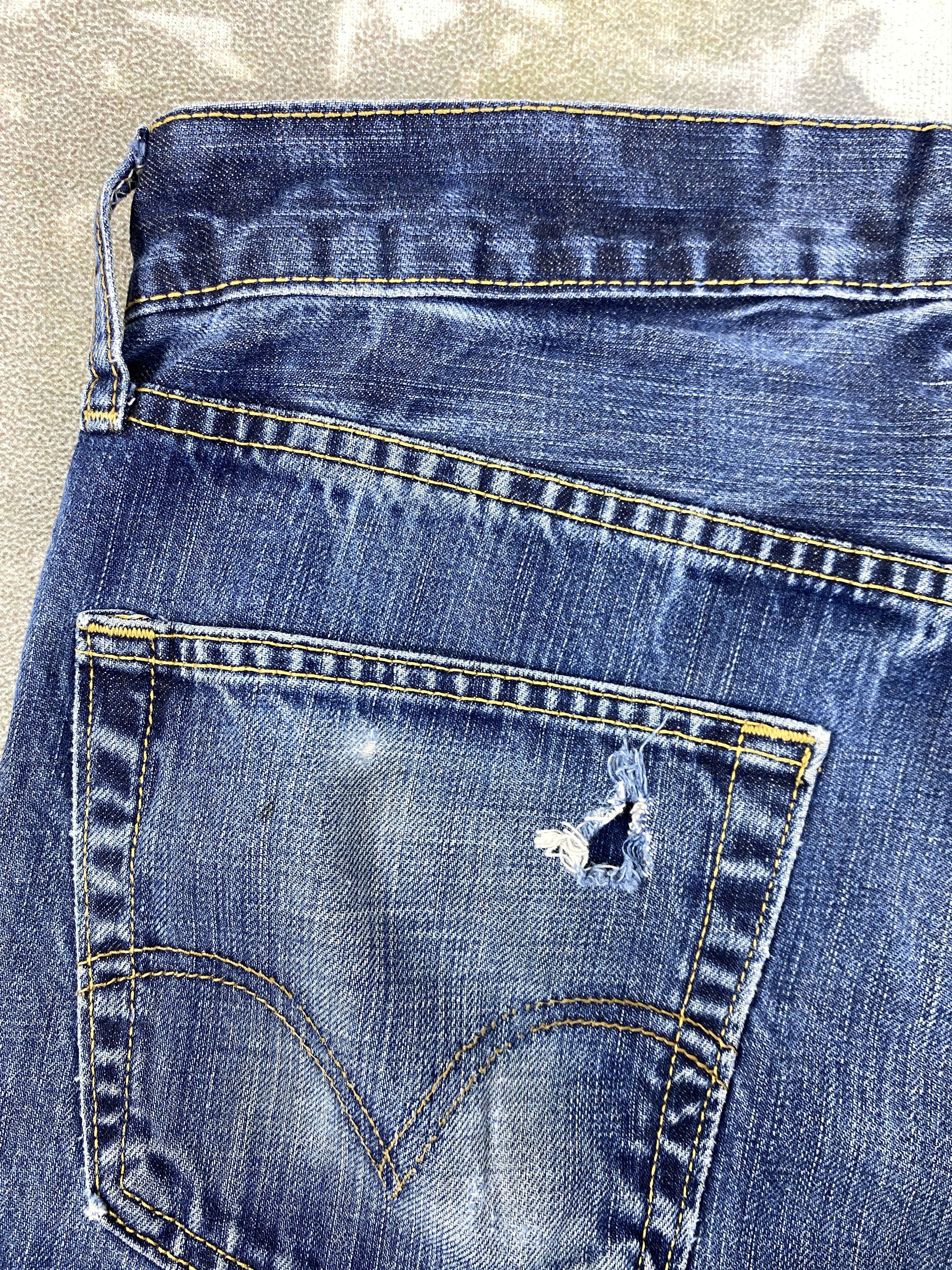 Levi's Wash Blue Vintage Levi's 501 Jeans 35x29.5 Denim - JN1590 Size US 35 - 12 Thumbnail