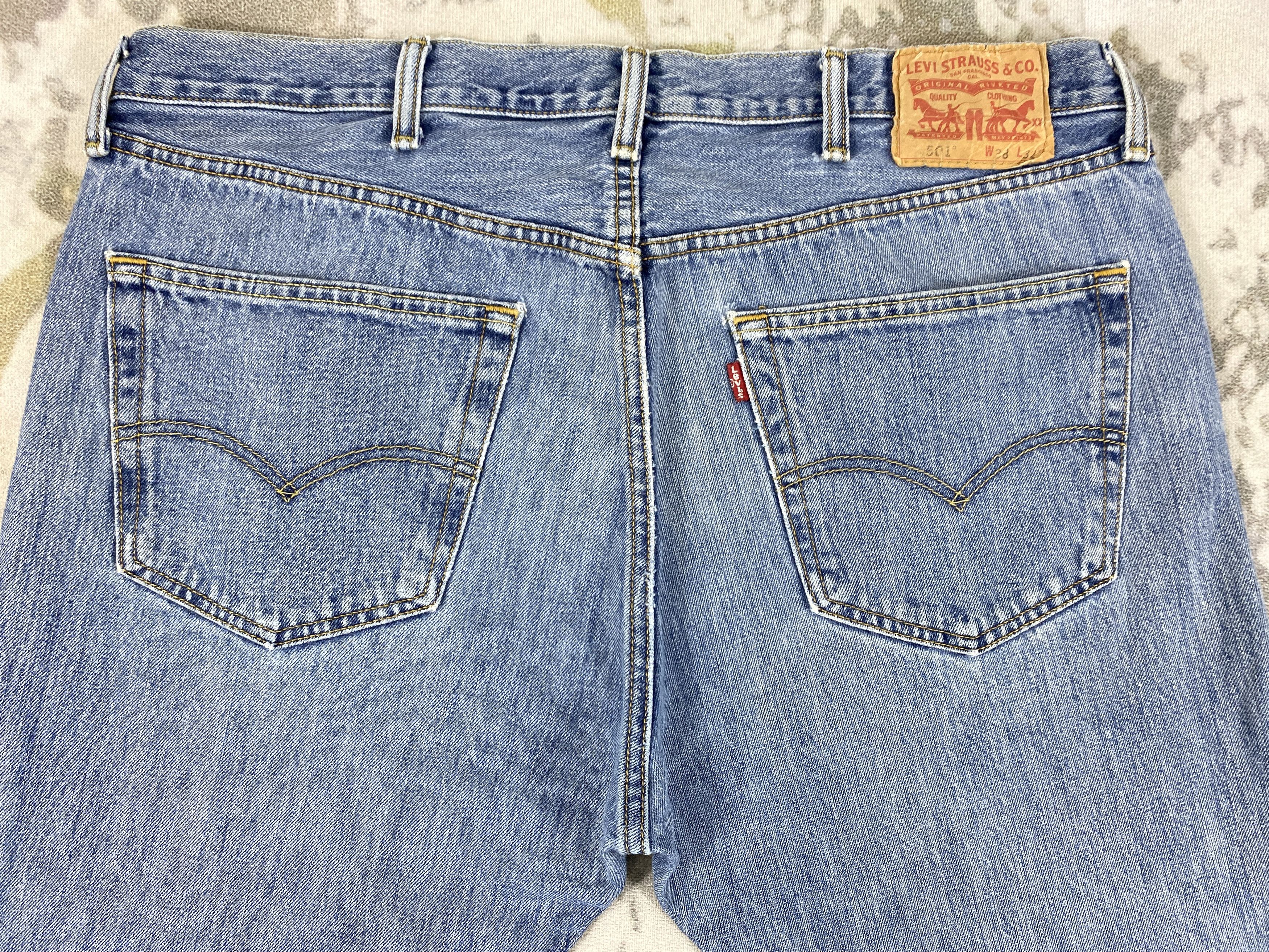 Levi's Wash Blue Vintage Levi's 501 Jeans 38x32 - JN1591 Size US 38 / EU 54 - 4 Thumbnail
