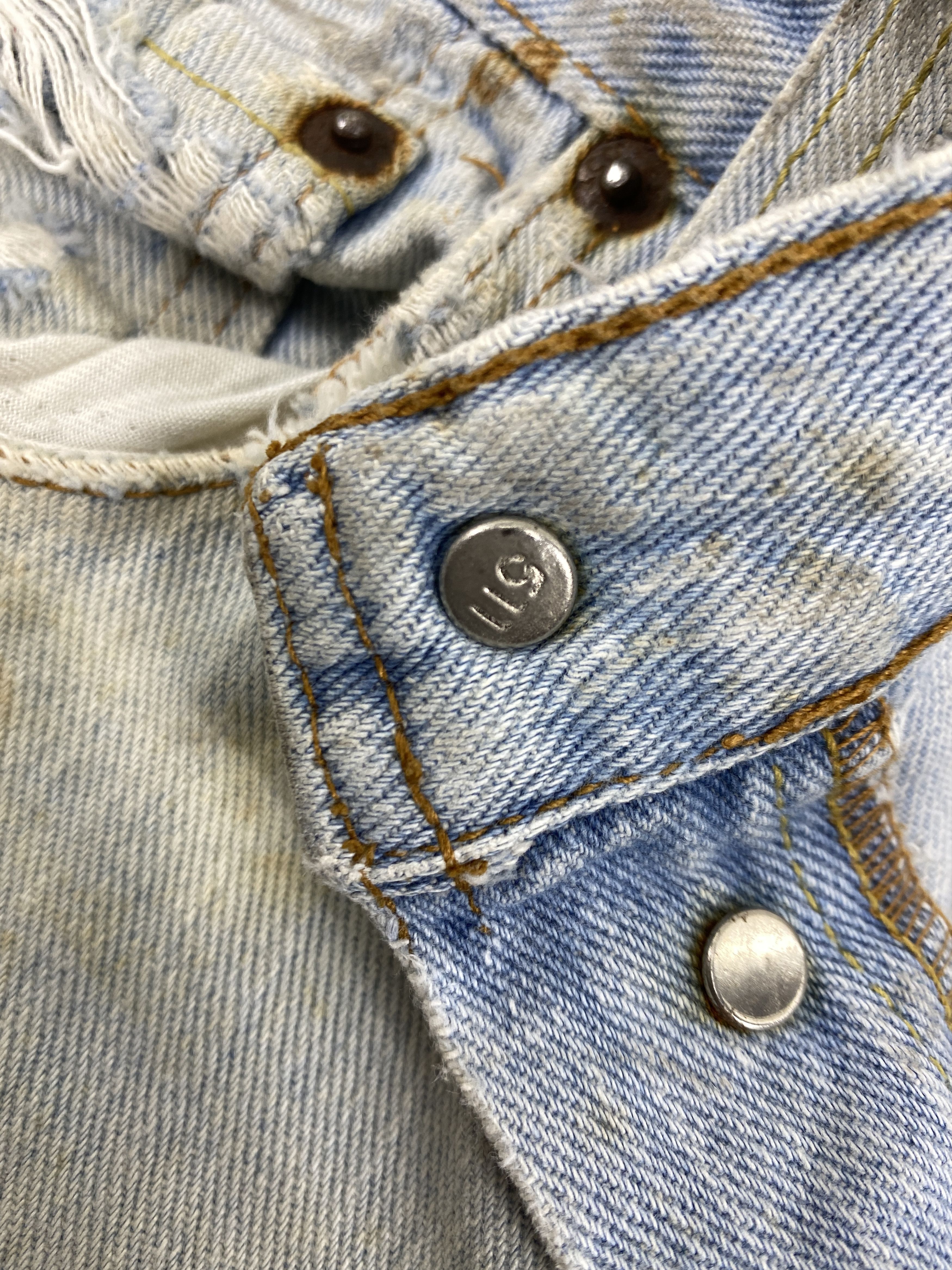 Levi's Dirty Used Blue Vintage Levi's 501 Jeans 31x29 - JN1593 Size US 31 - 6 Thumbnail
