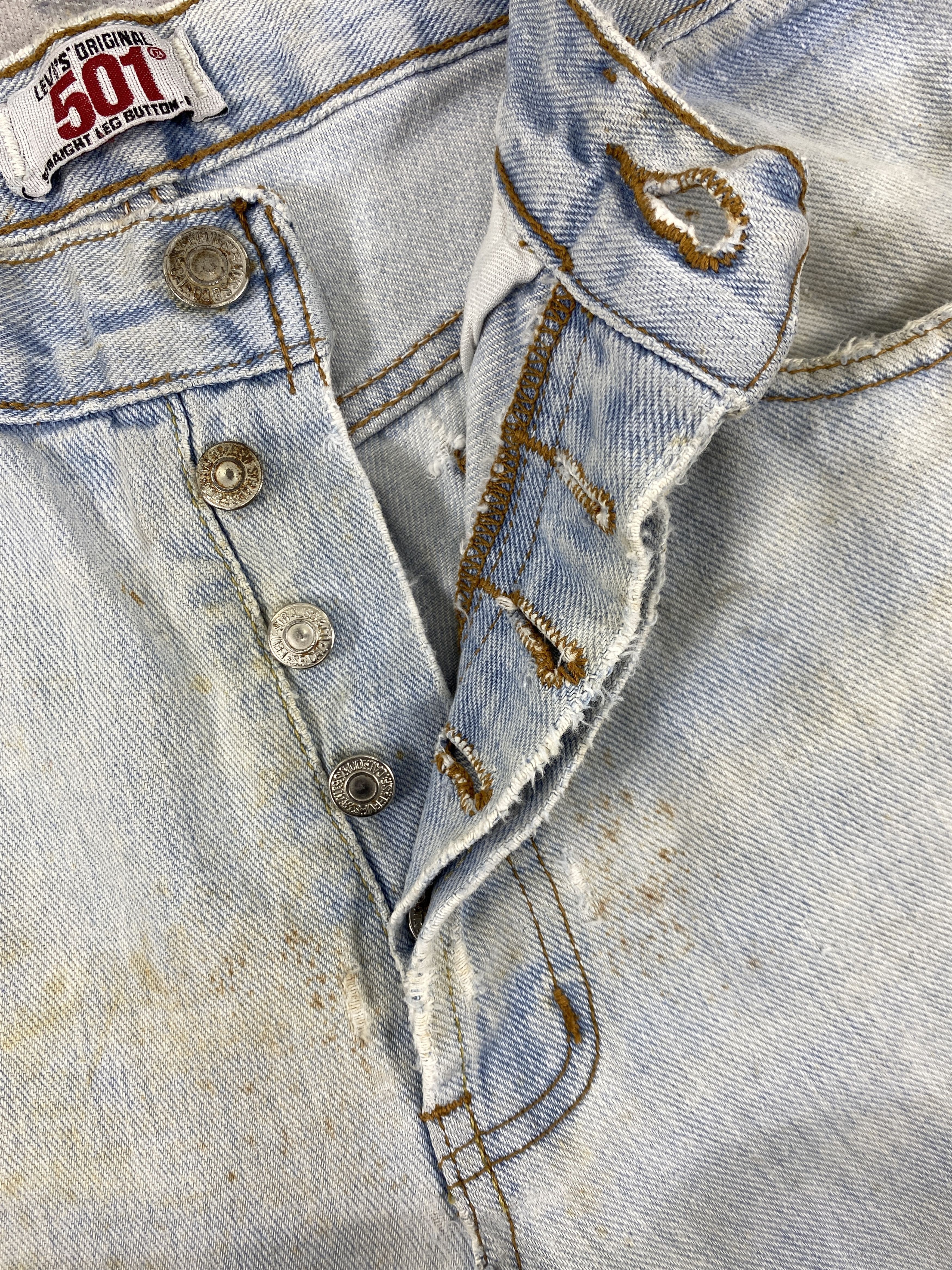 Levi's Dirty Used Blue Vintage Levi's 501 Jeans 31x29 - JN1593 Size US 31 - 5 Thumbnail