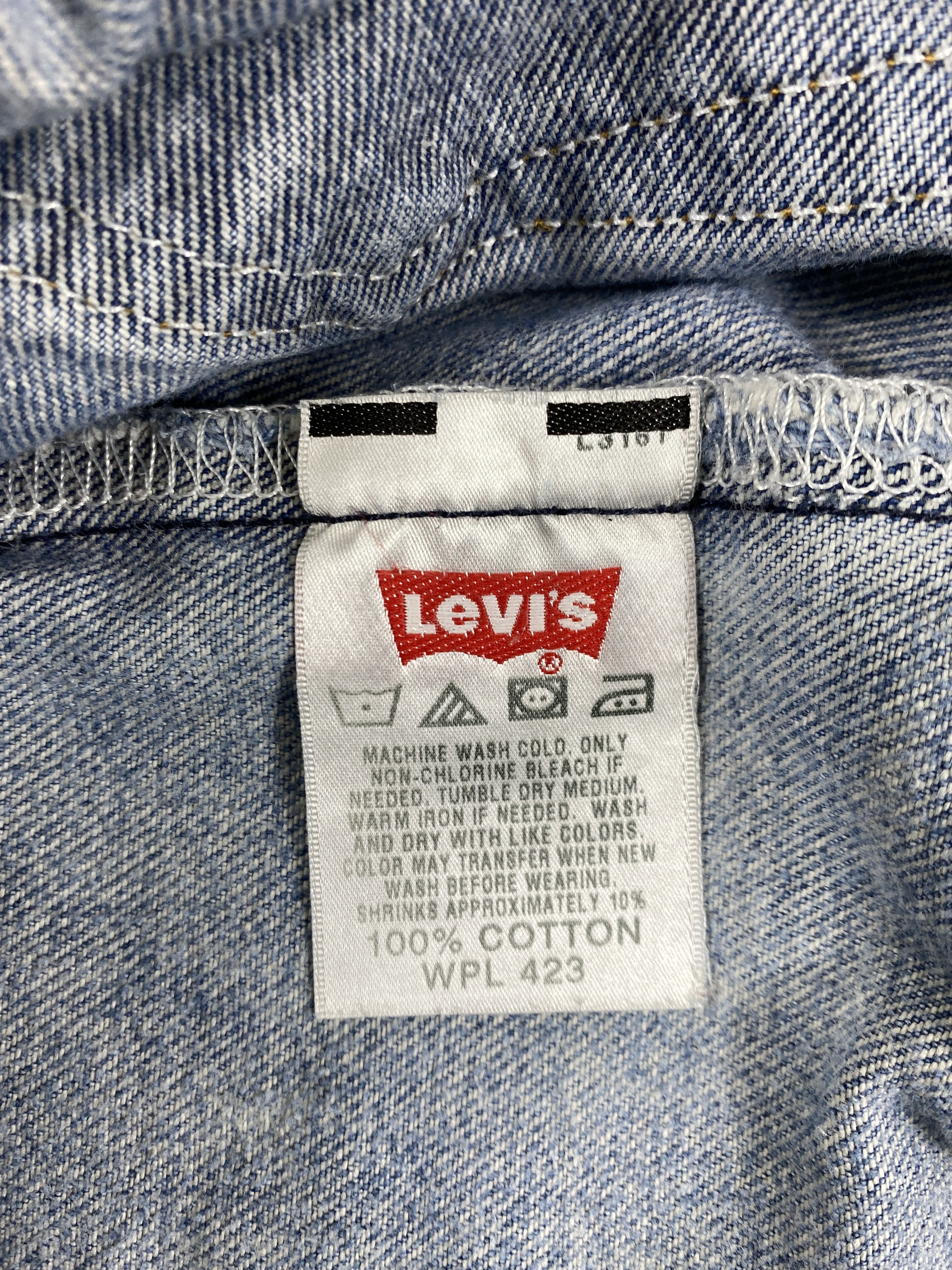 Levi's Wash Blue Vintage Levi's 501 Jeans 31x26.5 Denim - JN1595 Size US 31 - 10 Thumbnail