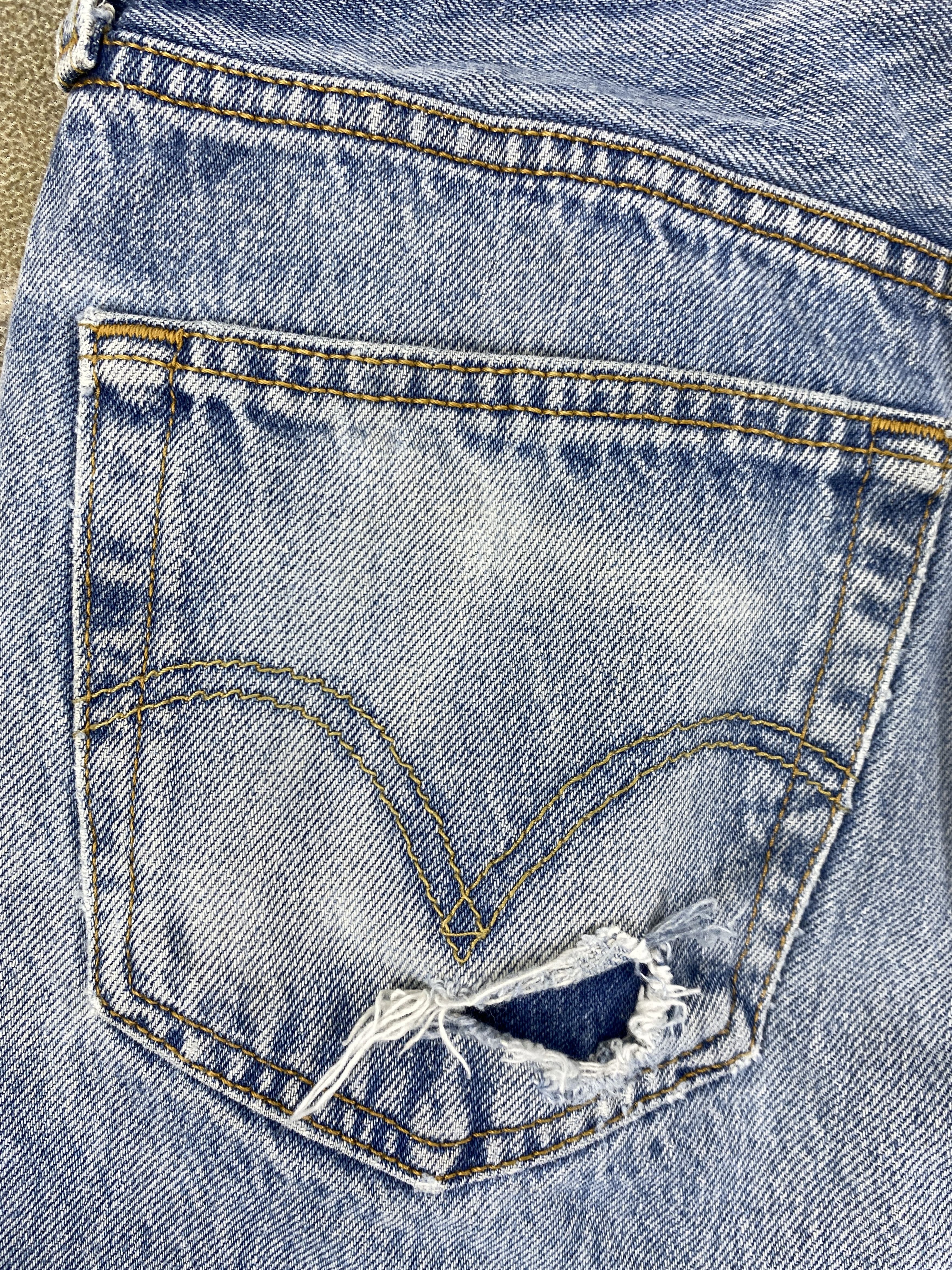 Levi's Wash Blue Vintage Levi's 501 Jeans 31x26.5 Denim - JN1595 Size US 31 - 14 Thumbnail