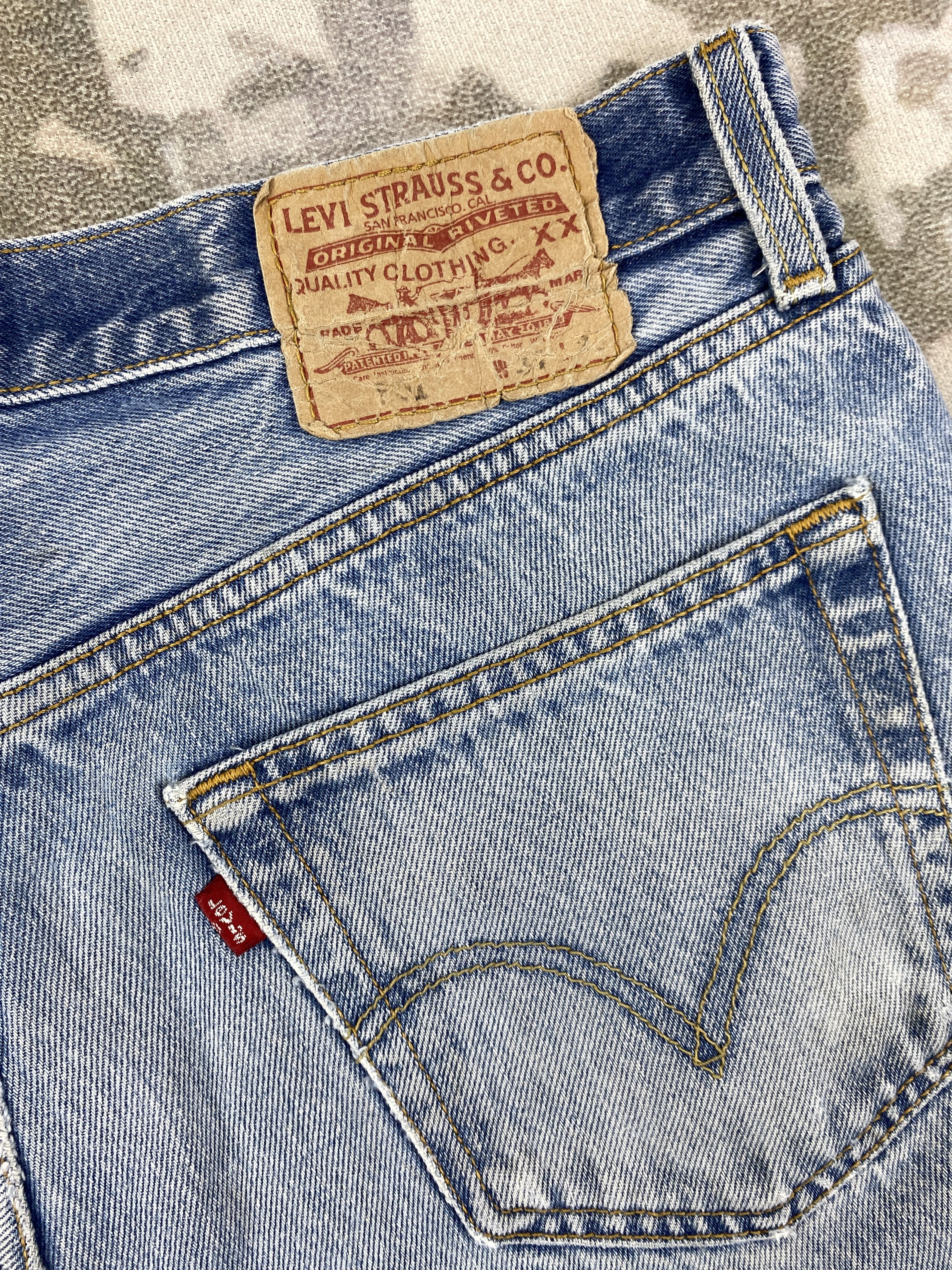 Levi's Wash Blue Vintage Levi's 501 Jeans 31x26.5 Denim - JN1595 Size US 31 - 13 Thumbnail