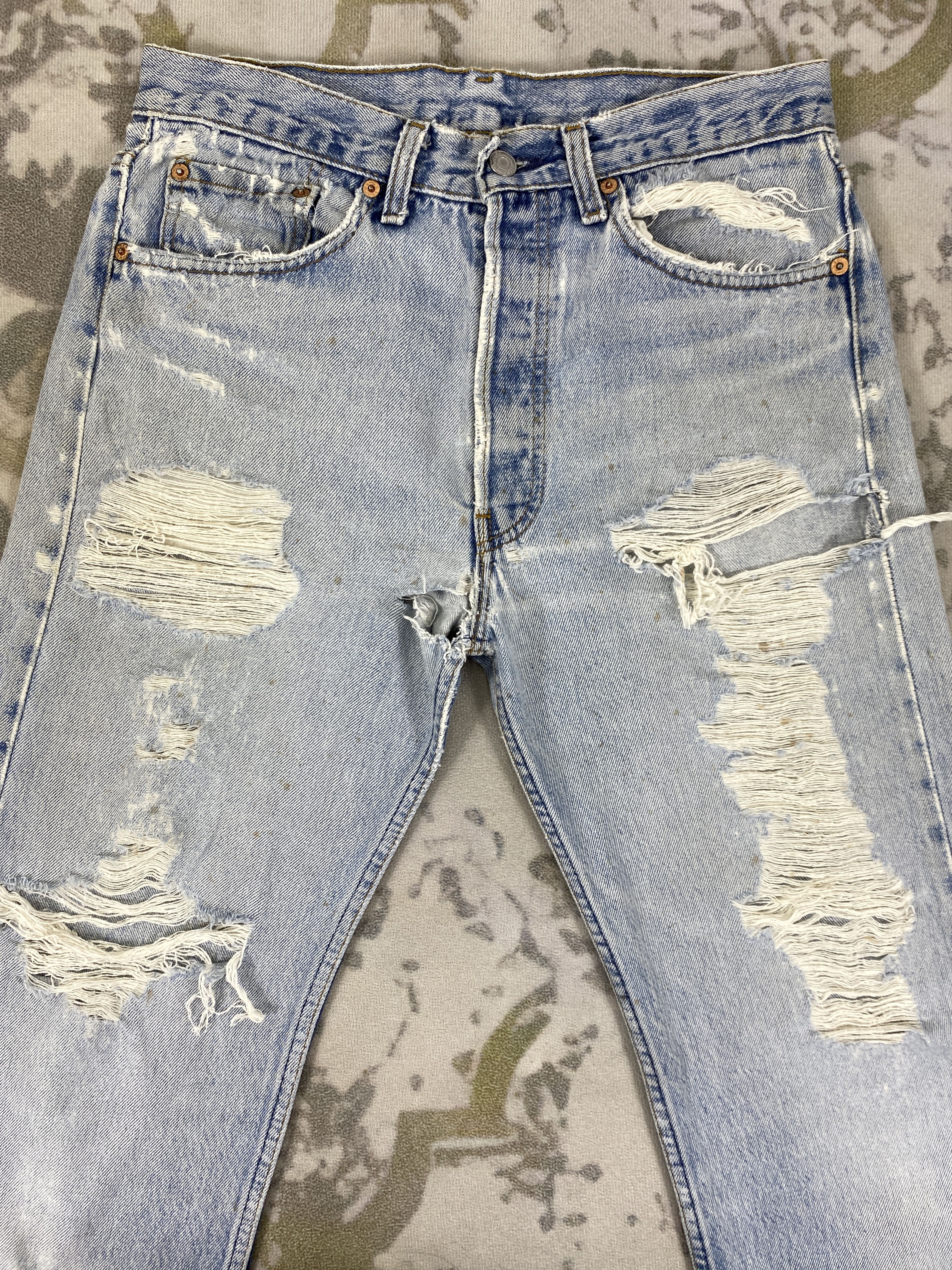 Levi's Light Blue Wash Vintage Levi's Jeans 29x30.5 Denim - JN1596 Size US 29 - 3 Thumbnail
