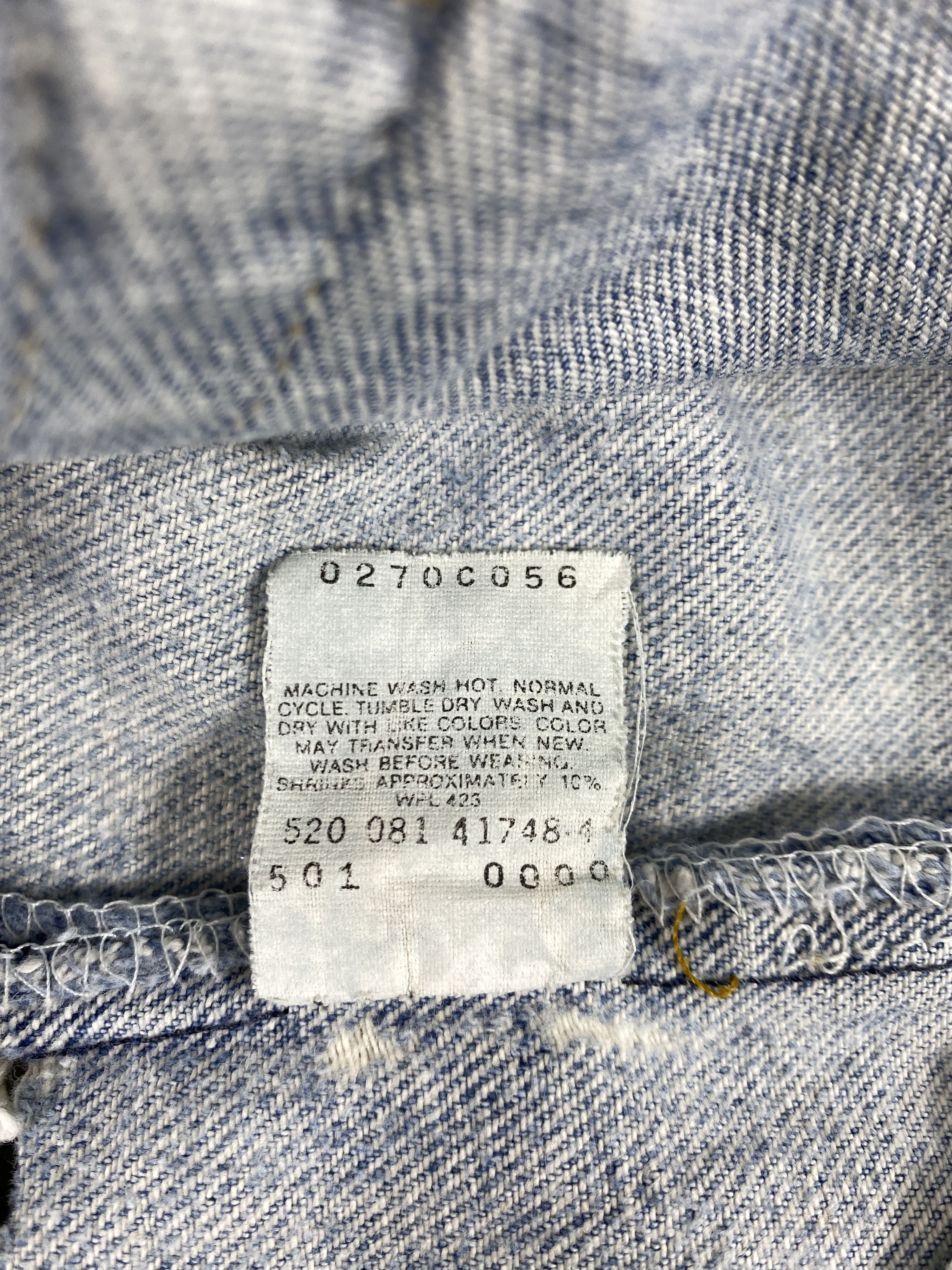 Levi's Light Blue Wash Vintage Levi's Jeans 29x30.5 Denim - JN1596 Size US 29 - 8 Thumbnail