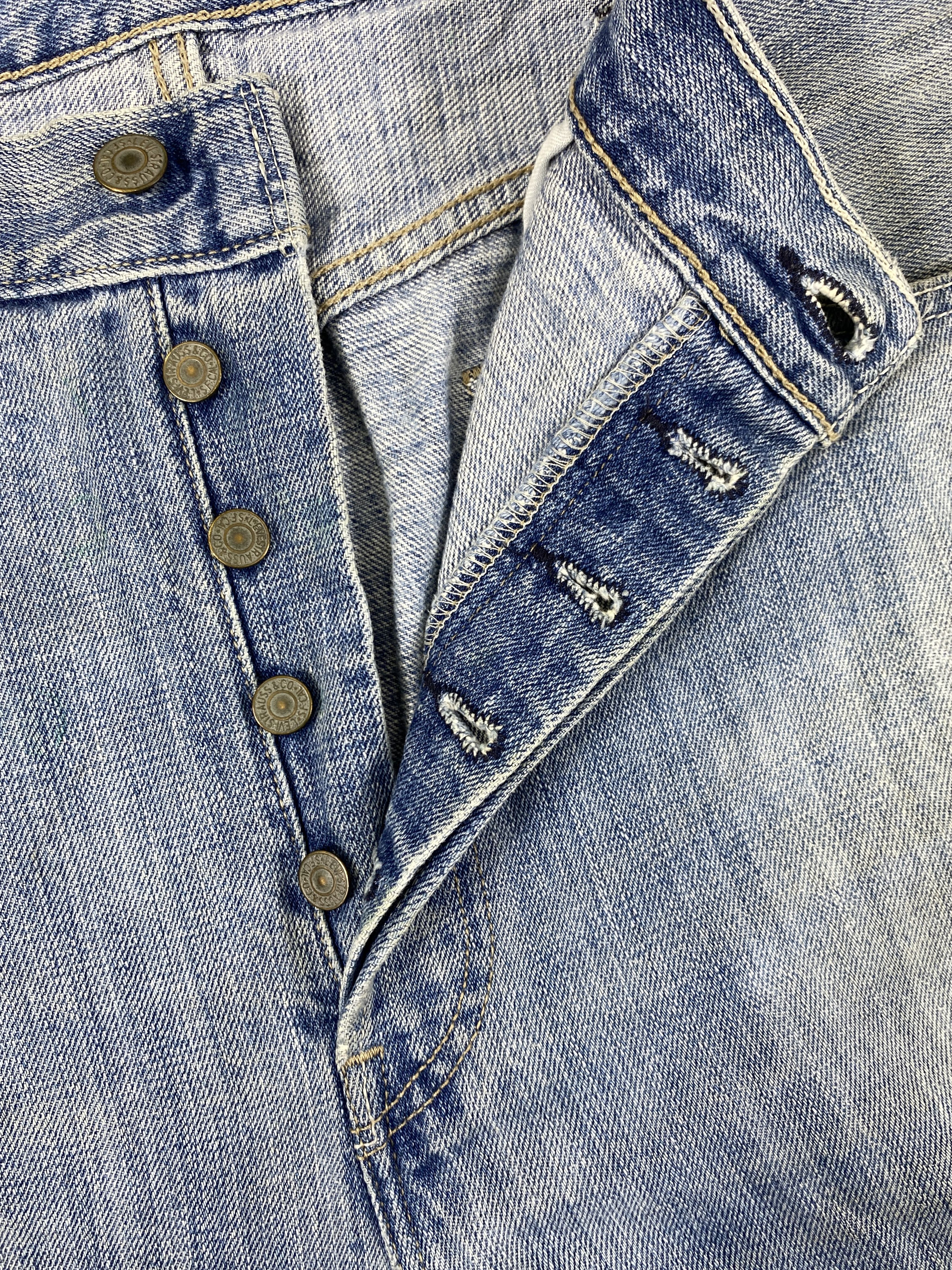 Levi's Wash Blue Vintage Levi's 501 Jeans 39x31 Denim - JN1597 Size US 39 - 5 Thumbnail
