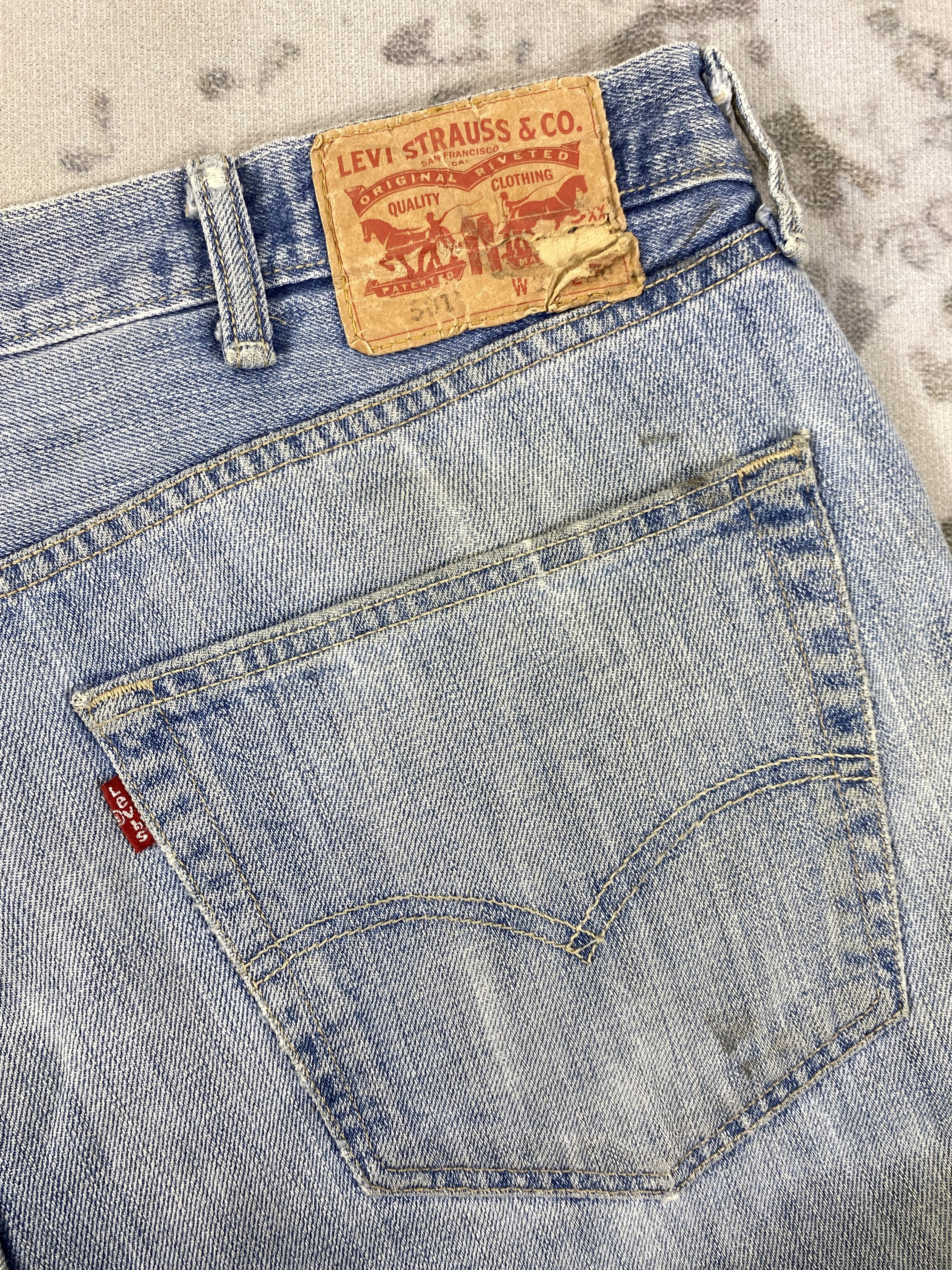 Levi's Wash Blue Vintage Levi's 501 Jeans 39x31 Denim - JN1597 Size US 39 - 13 Thumbnail