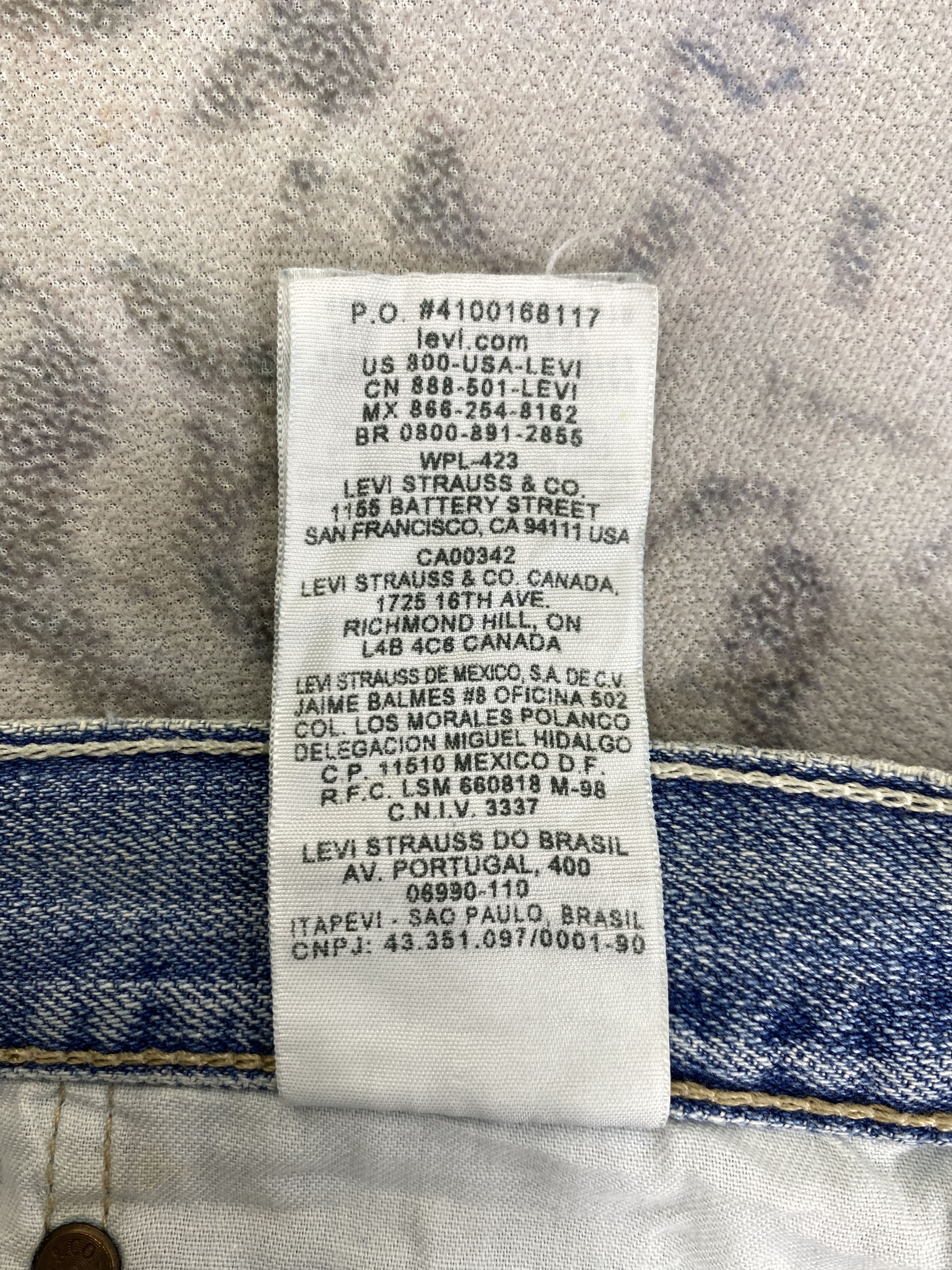 Levi's Wash Blue Vintage Levi's 501 Jeans 39x31 Denim - JN1597 Size US 39 - 9 Thumbnail