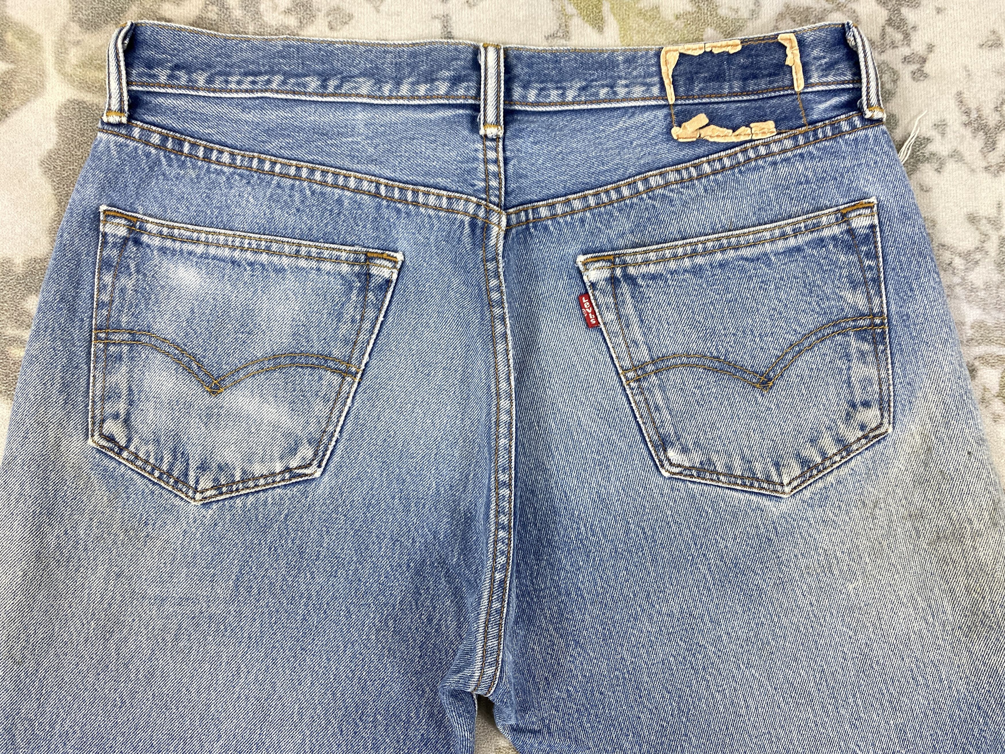 Levi's Wash Blue Vintage Levi's 501 Jeans 32x33 Denim - JN1599 Size US 32 / EU 48 - 3 Thumbnail
