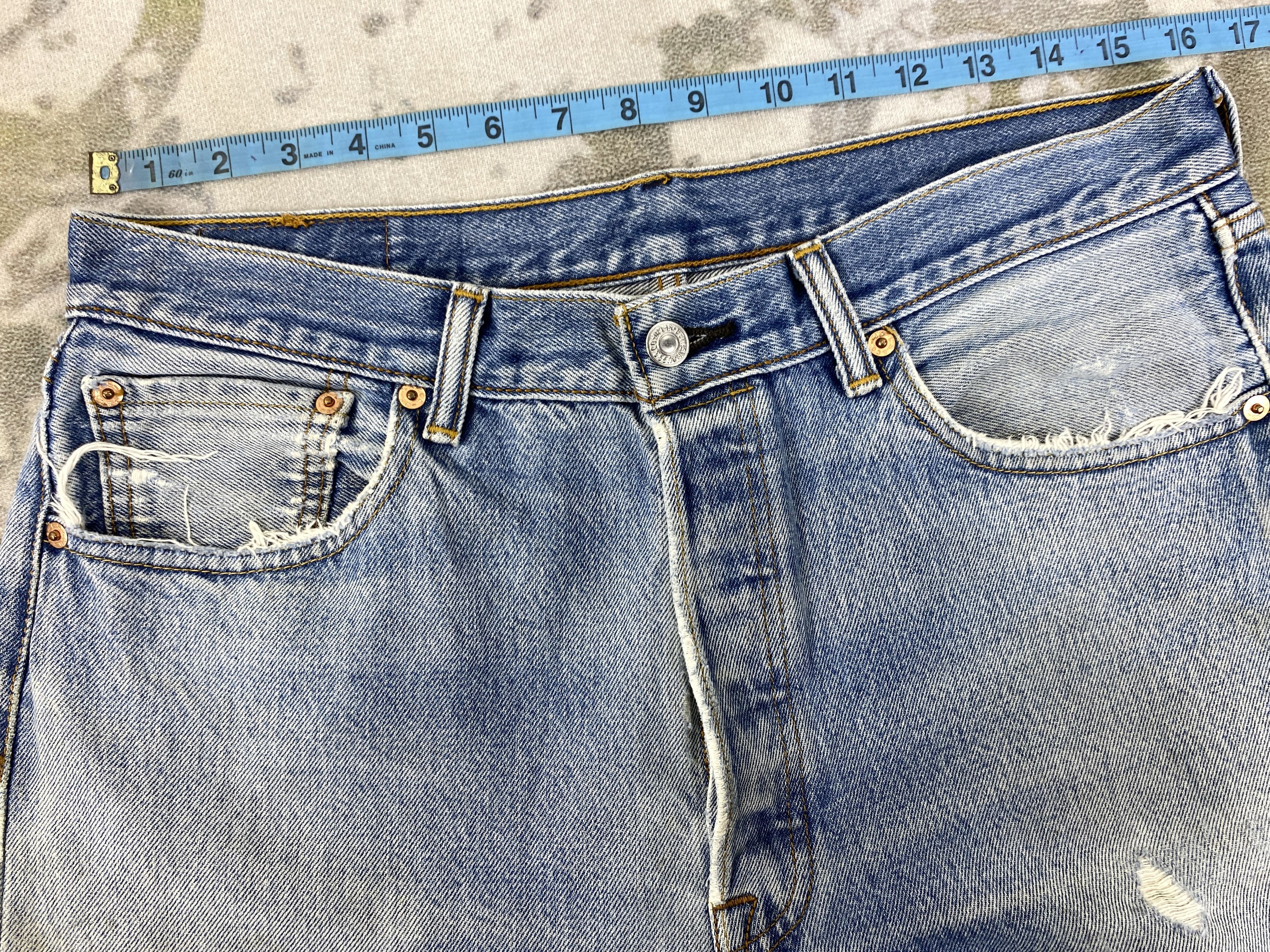 Levi's Wash Blue Vintage Levi's 501 Jeans 32x33 Denim - JN1599 Size US 32 / EU 48 - 10 Thumbnail