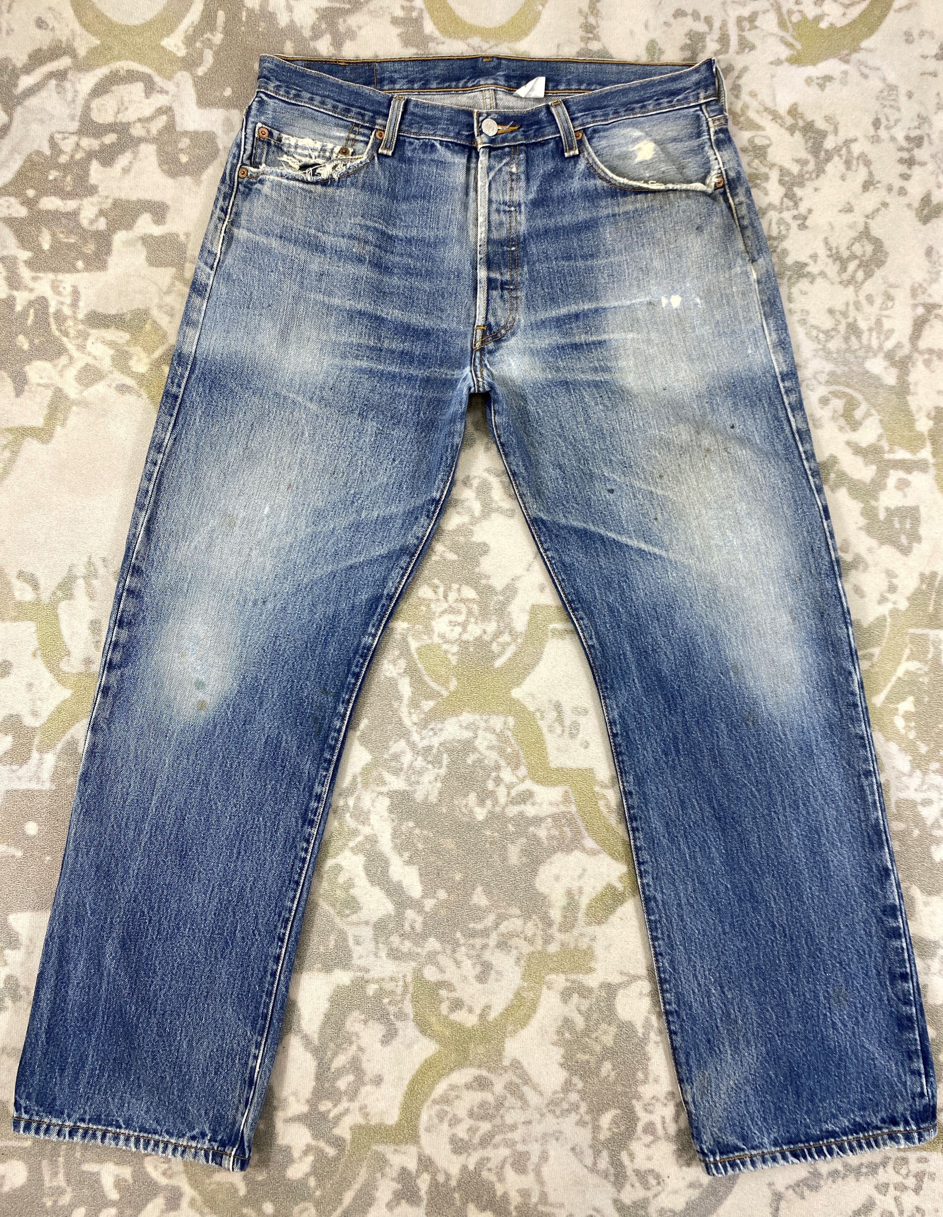Levi's Wash Blue Levi's 501 Jeans 34x29.5 - JN1600 Size US 34 / EU 50 - 1 Thumbnail
