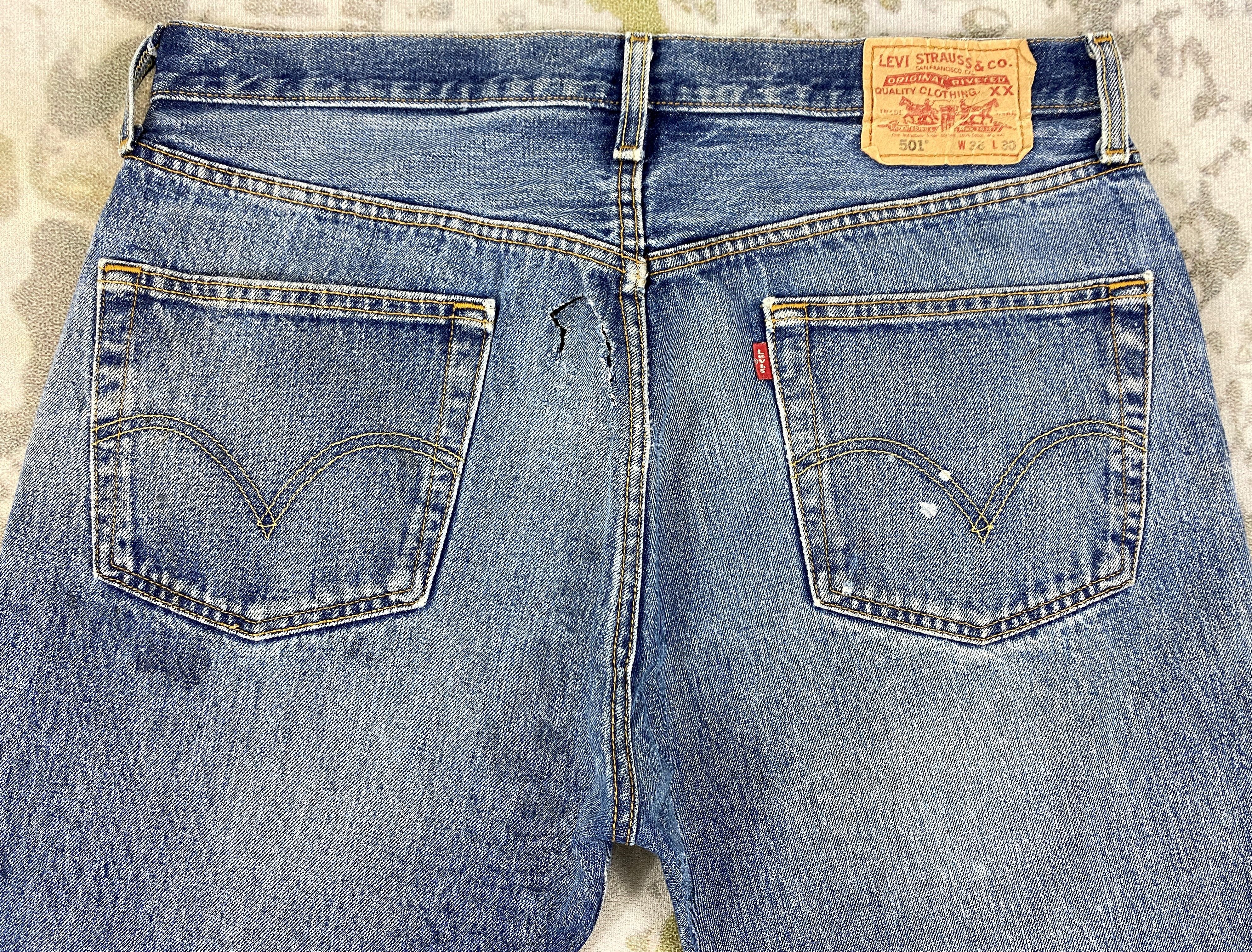 Levi's Wash Blue Levi's 501 Jeans 34x29.5 - JN1600 Size US 34 / EU 50 - 4 Thumbnail