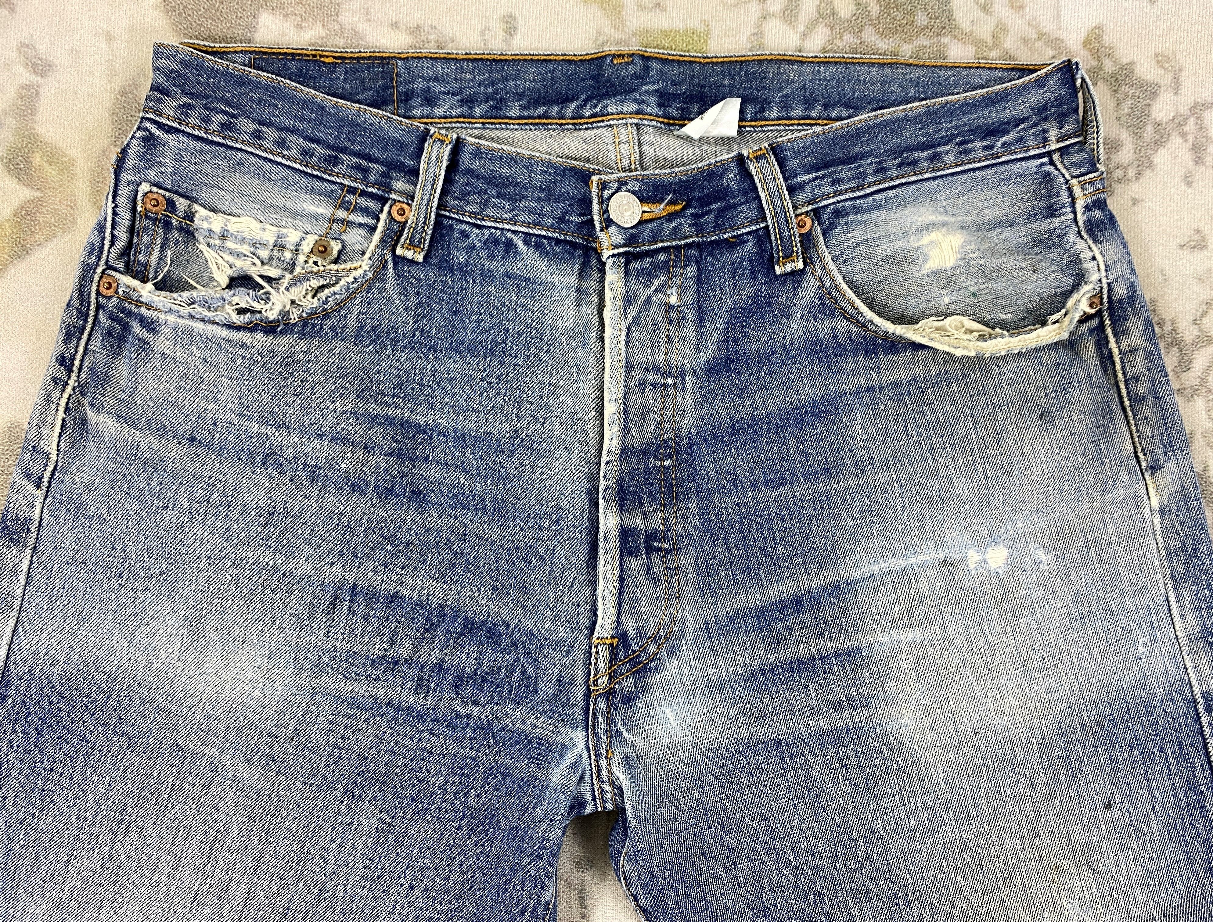 Levi's Wash Blue Levi's 501 Jeans 34x29.5 - JN1600 Size US 34 / EU 50 - 3 Thumbnail