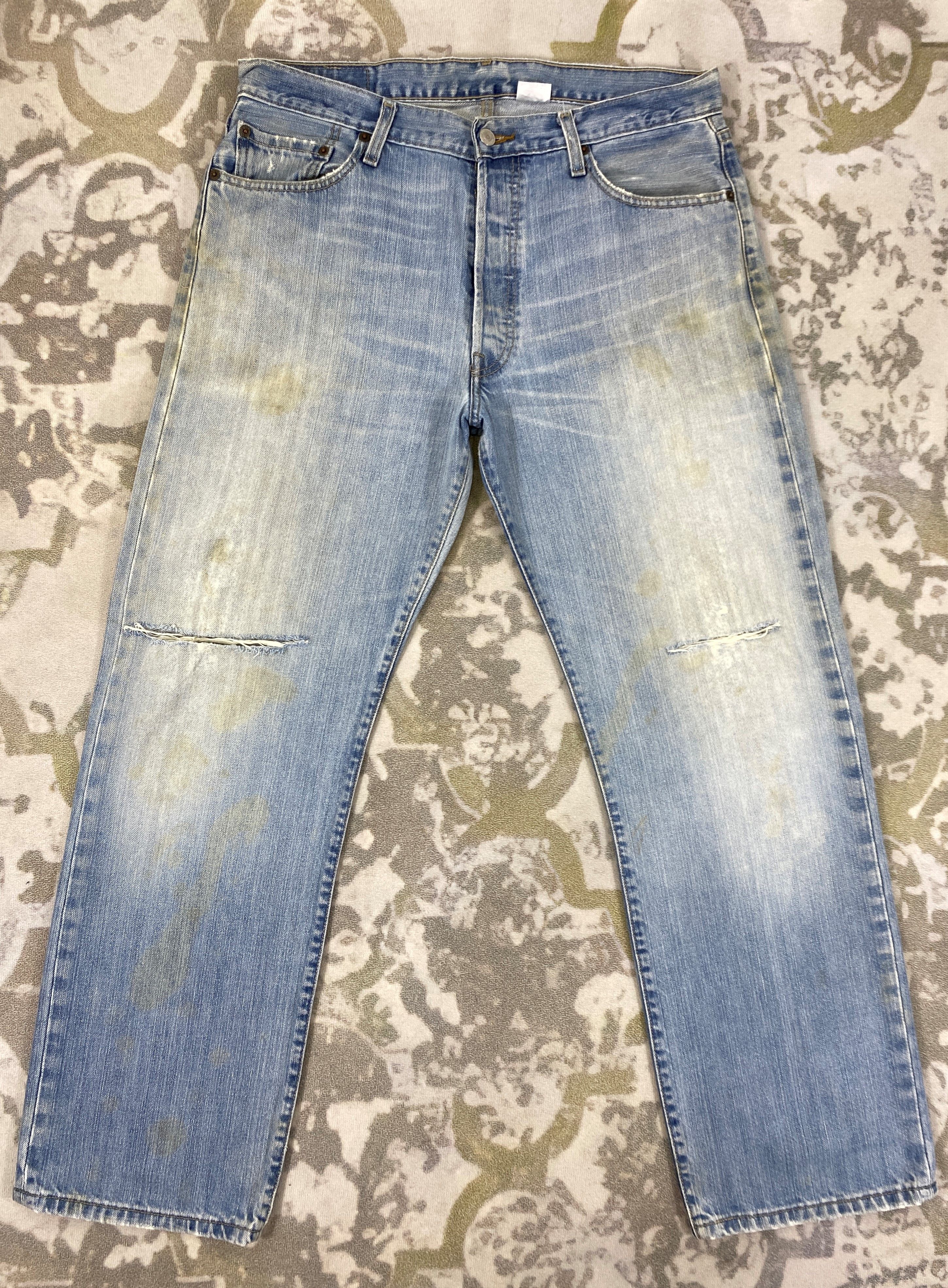 Blue Wash Vintage Levi's 501 Jeans 35x30.5 Denim - JN1603