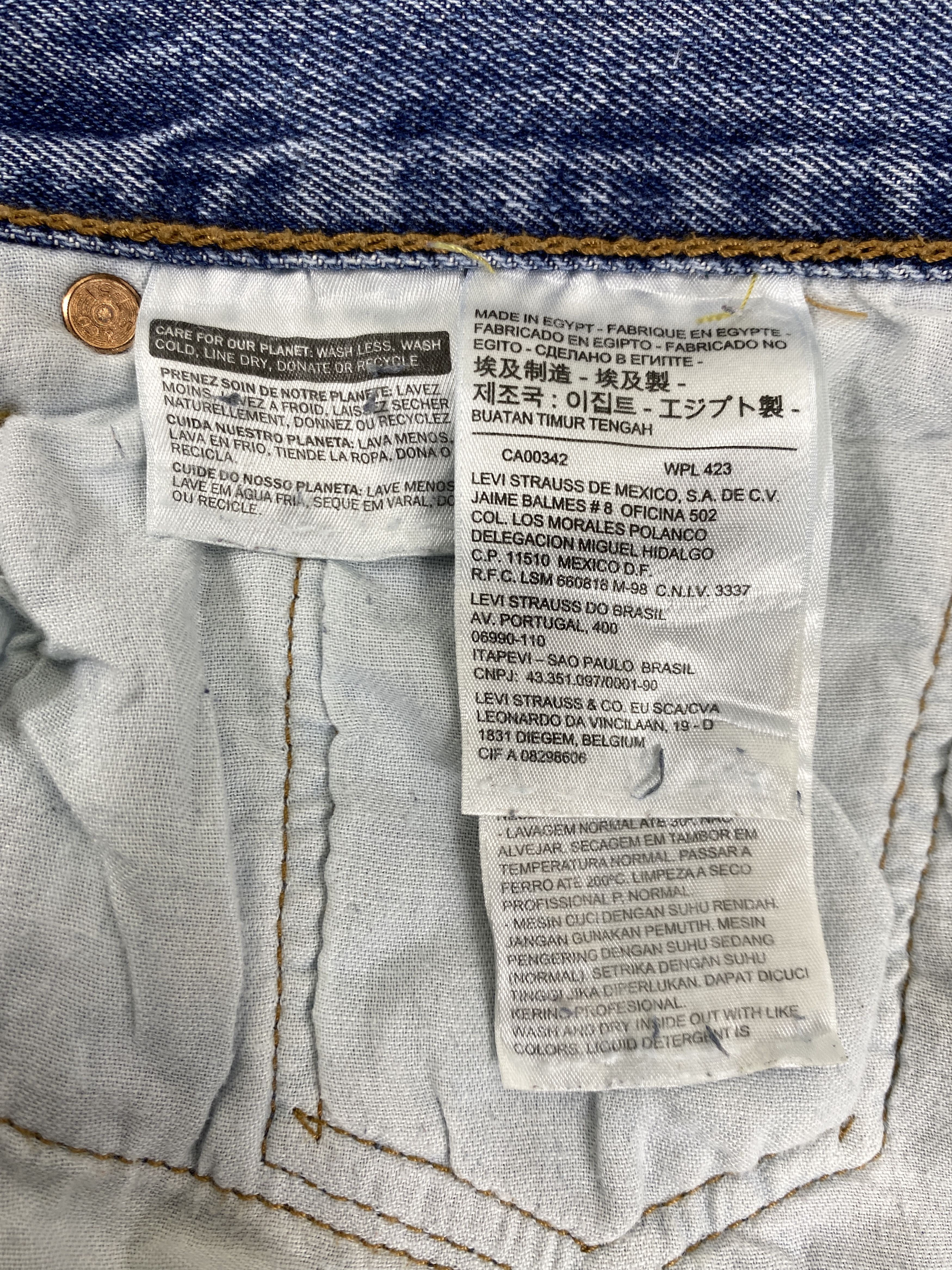 Levi's Vintage Wash Blue Levi's 501 Jeans 40x29 Denim - JN1609 Size US 40 / EU 56 - 7 Thumbnail