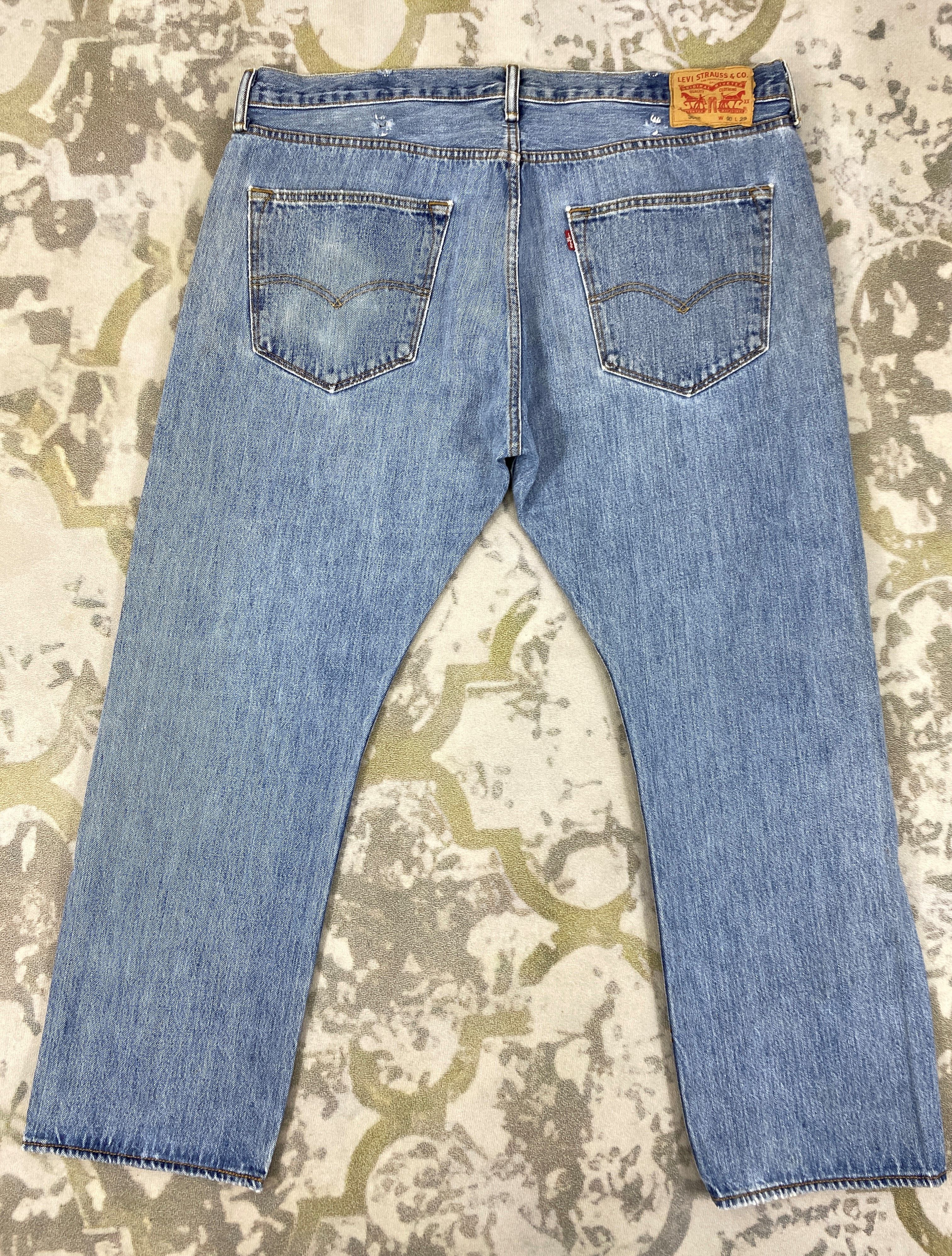 Levi's Vintage Wash Blue Levi's 501 Jeans 40x29 Denim - JN1609 Size US 40 / EU 56 - 2 Thumbnail