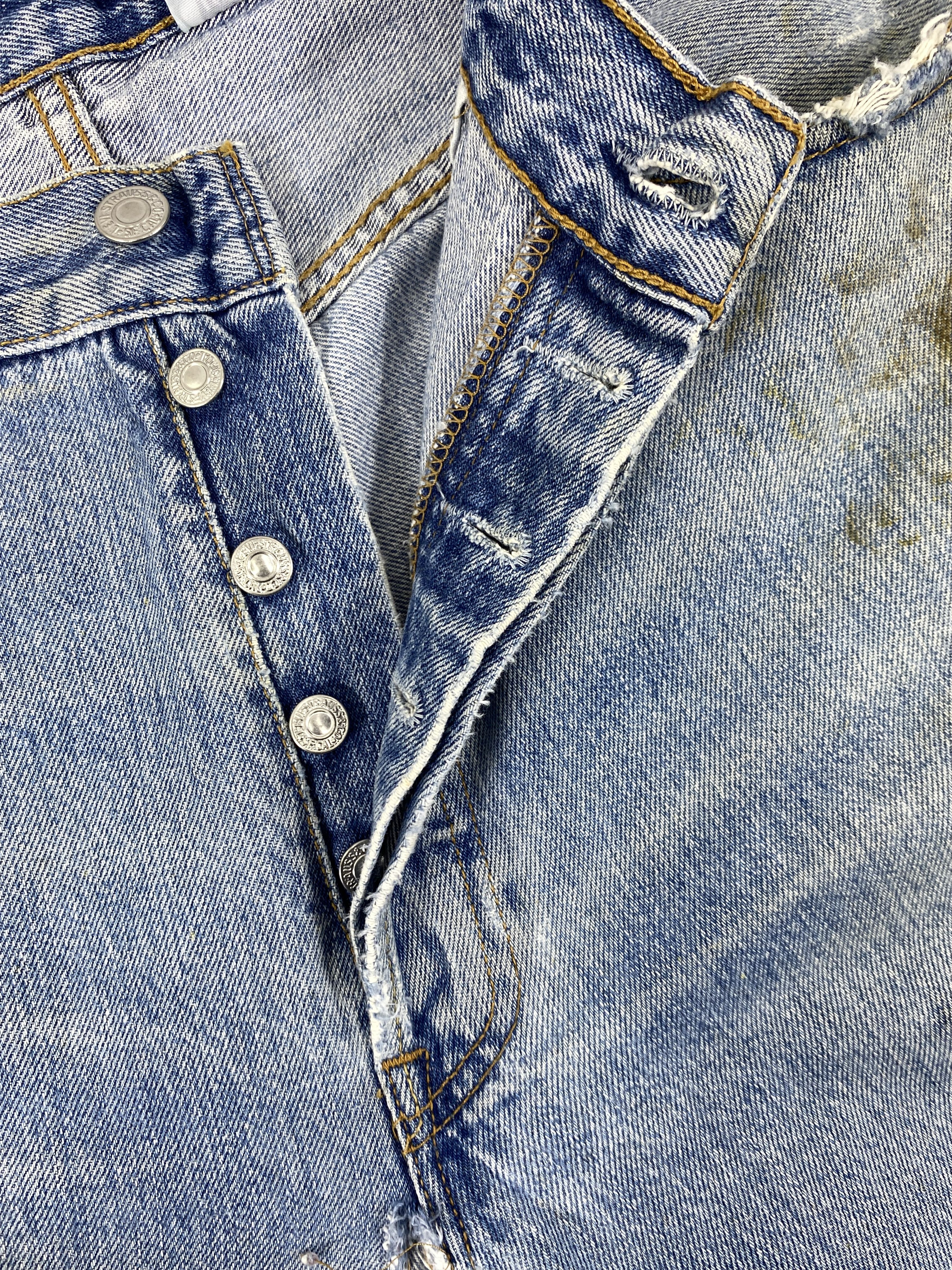 Levi's Blue Wash Vintage Levi's 501 Jeans 34x29 Denim - JN1618 Size US 34 / EU 50 - 5 Thumbnail