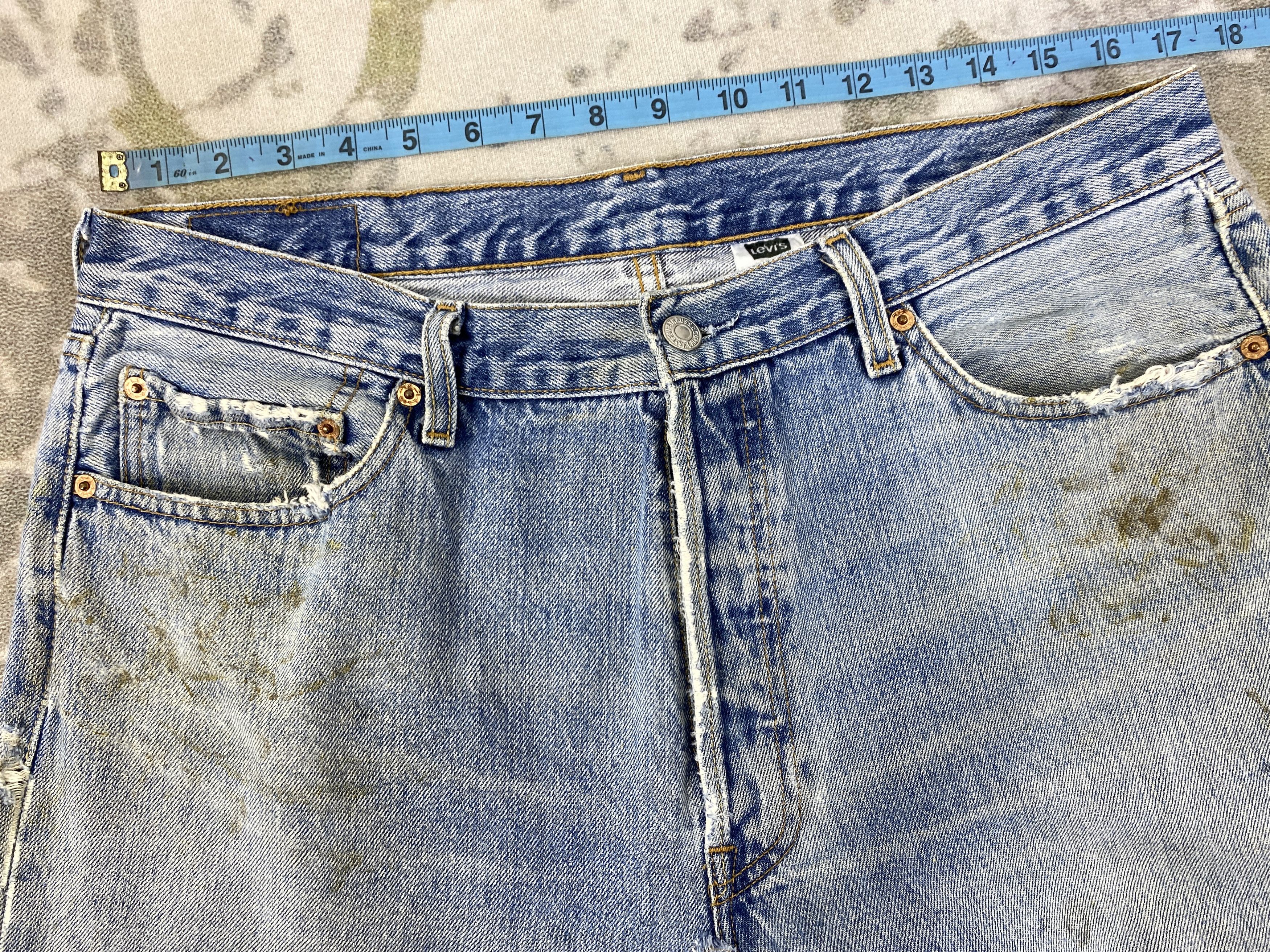 Levi's Blue Wash Vintage Levi's 501 Jeans 34x29 Denim - JN1618 Size US 34 / EU 50 - 11 Thumbnail