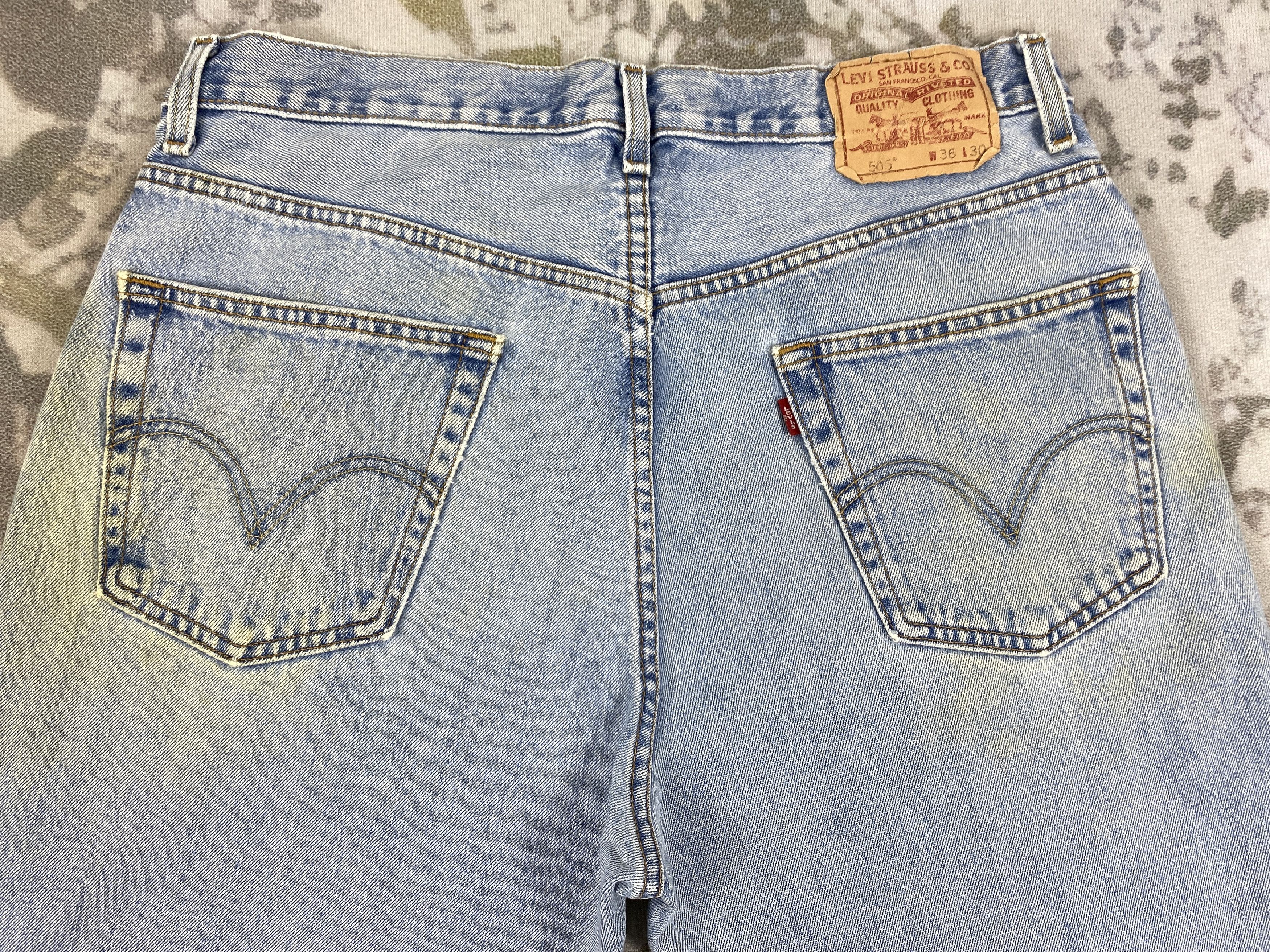 Levi's Light Blue Wash Vintage Levi's 505 Jeans 34x29.5 - JN1745 Size US 34 / EU 50 - 4 Thumbnail