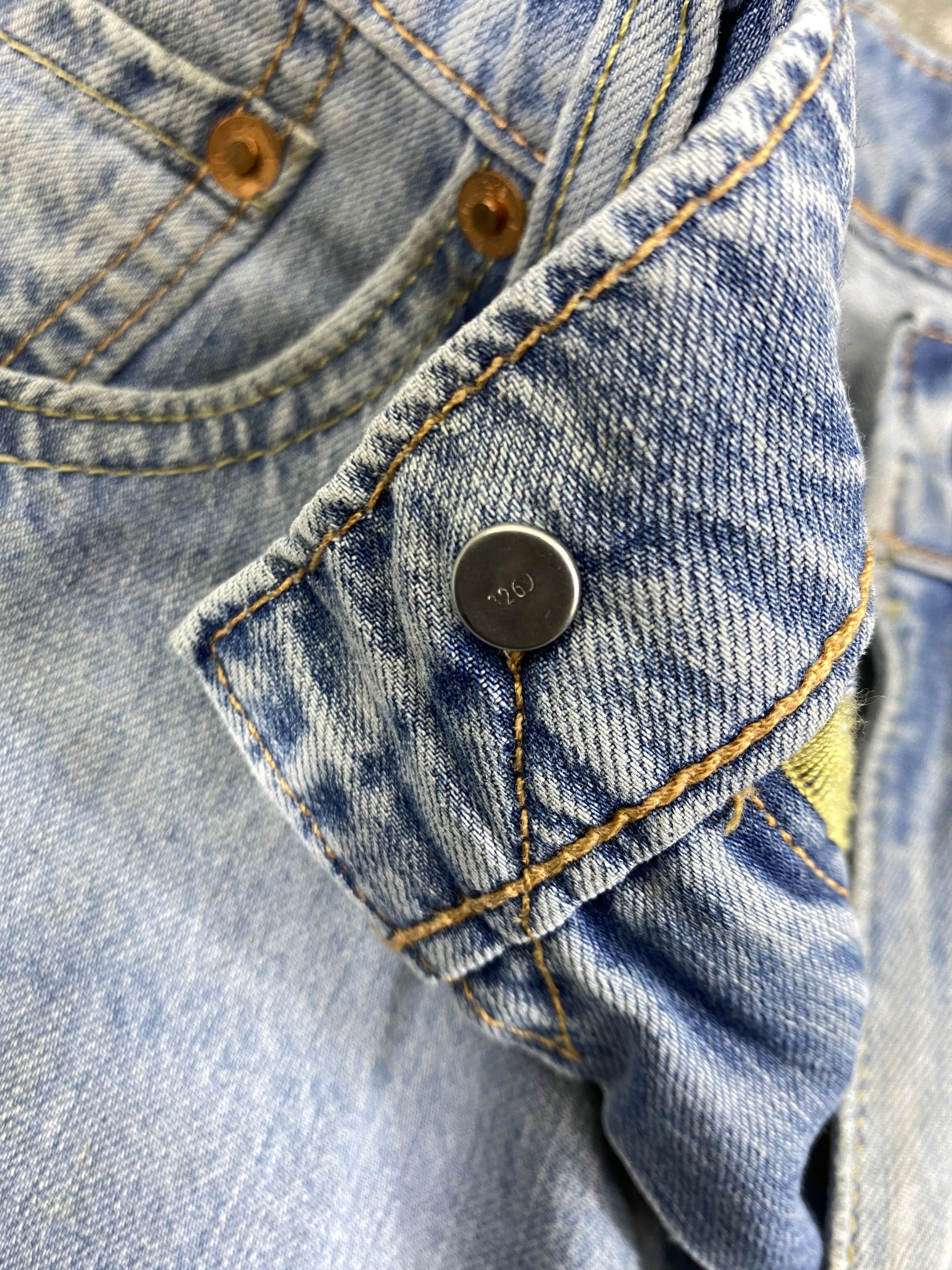 Levi's Blue Wash Vintage Levi's 505 Jeans 34x29 Denim - JN1811 Size US 34 / EU 50 - 6 Thumbnail