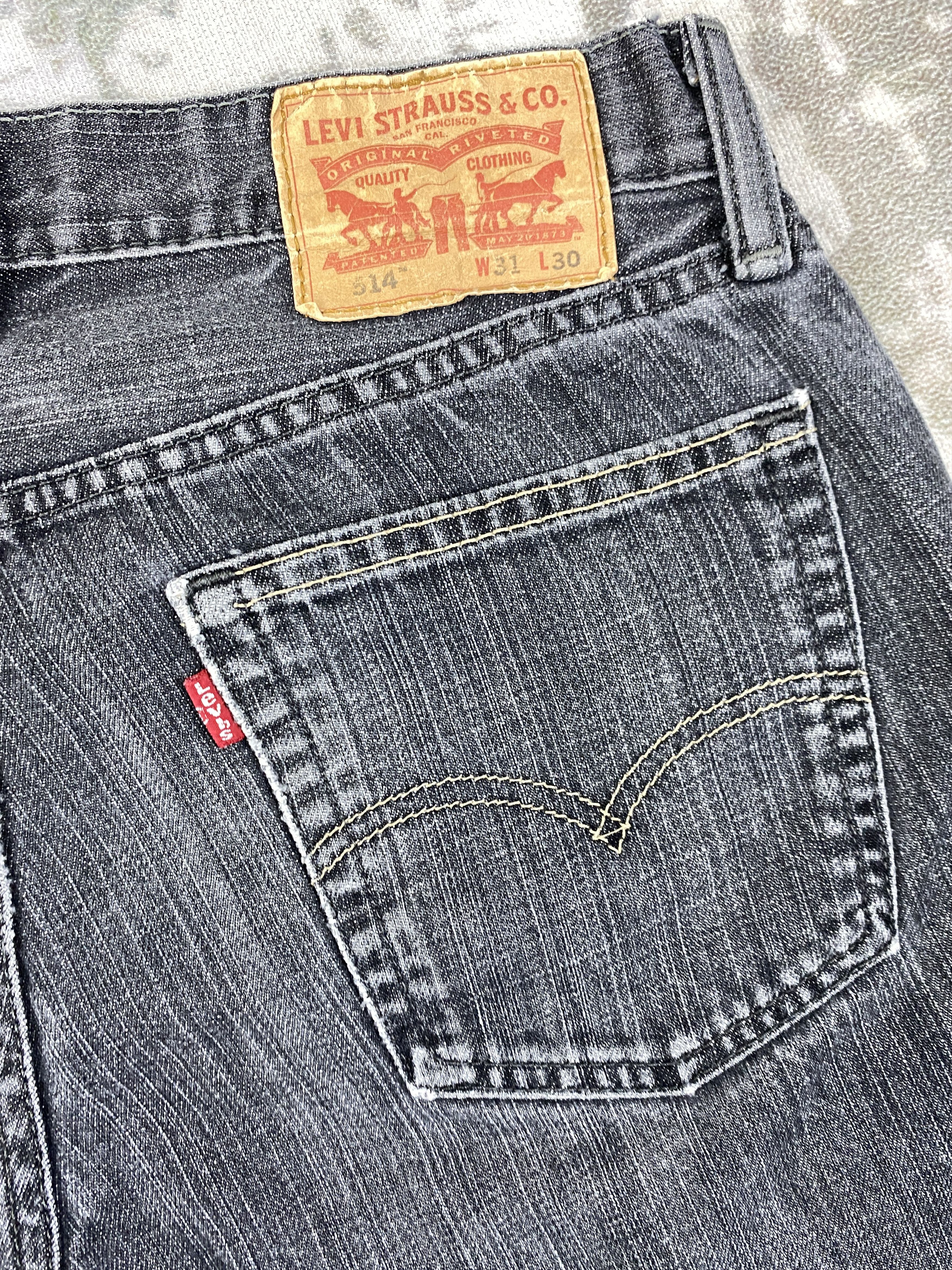 Levi's Black Distressed Vintage Levi's 514 Jeans 31x30 - JN2086 Size US 31 - 12 Thumbnail