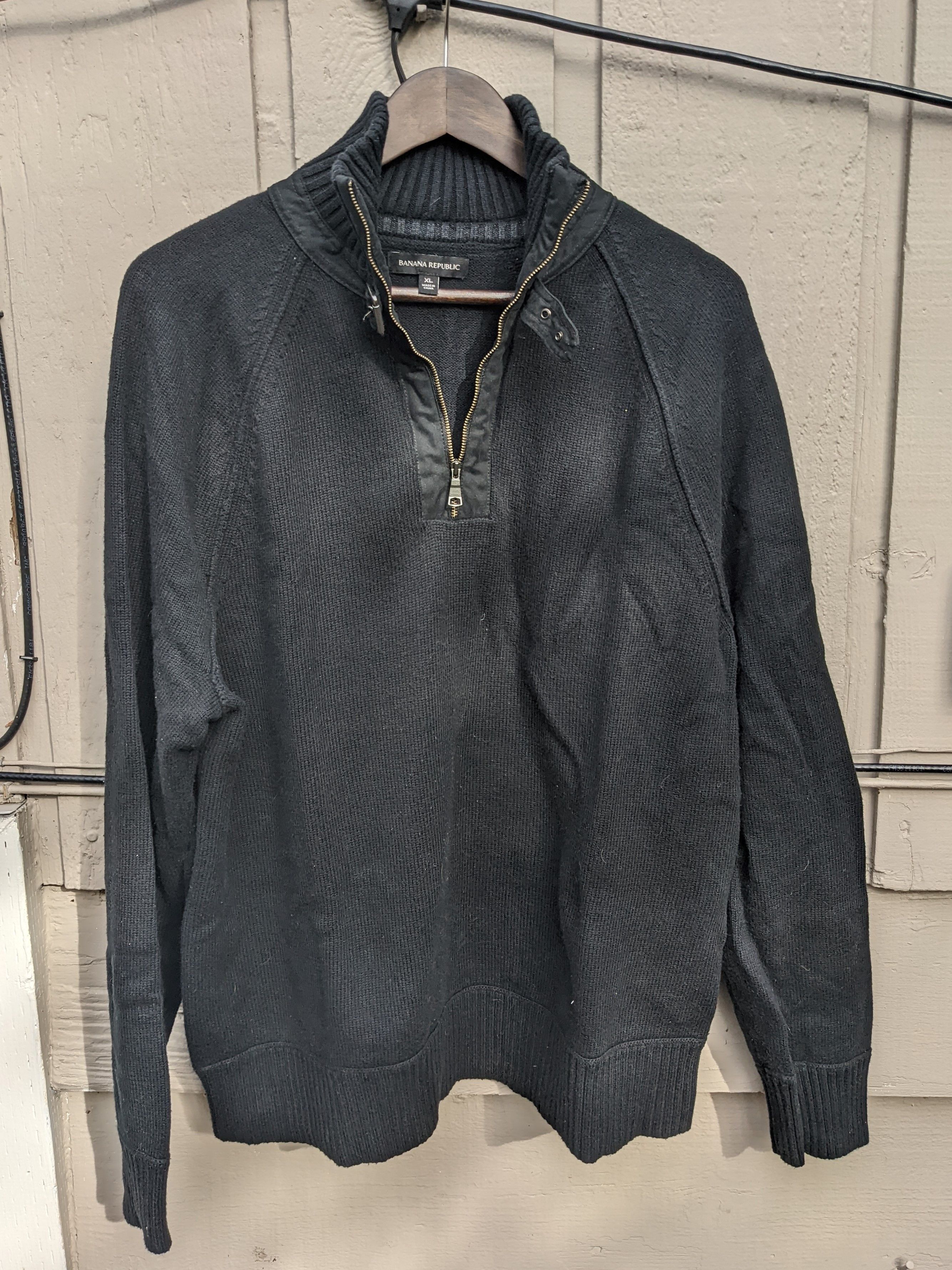 Banana Republic Quarter-zip turtleneck sweater Size US L / EU 52-54 / 3 - 2 Thumbnail