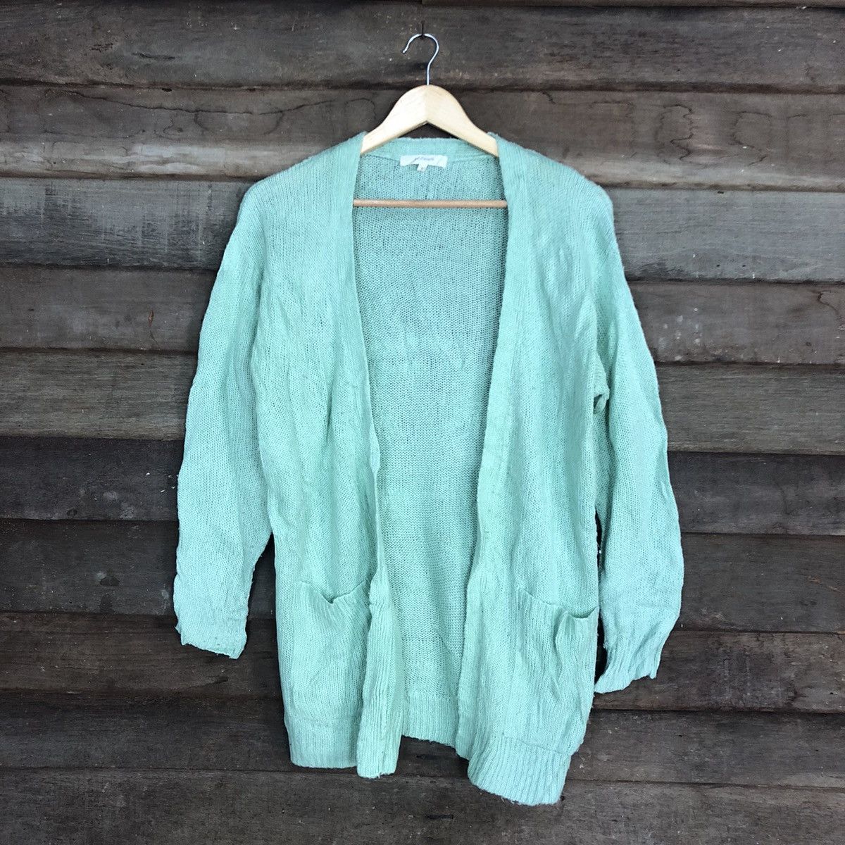 image of Vintage Cardigan Knitwear By Fab People (For All Gander) in Green, Men's (Size Medium)