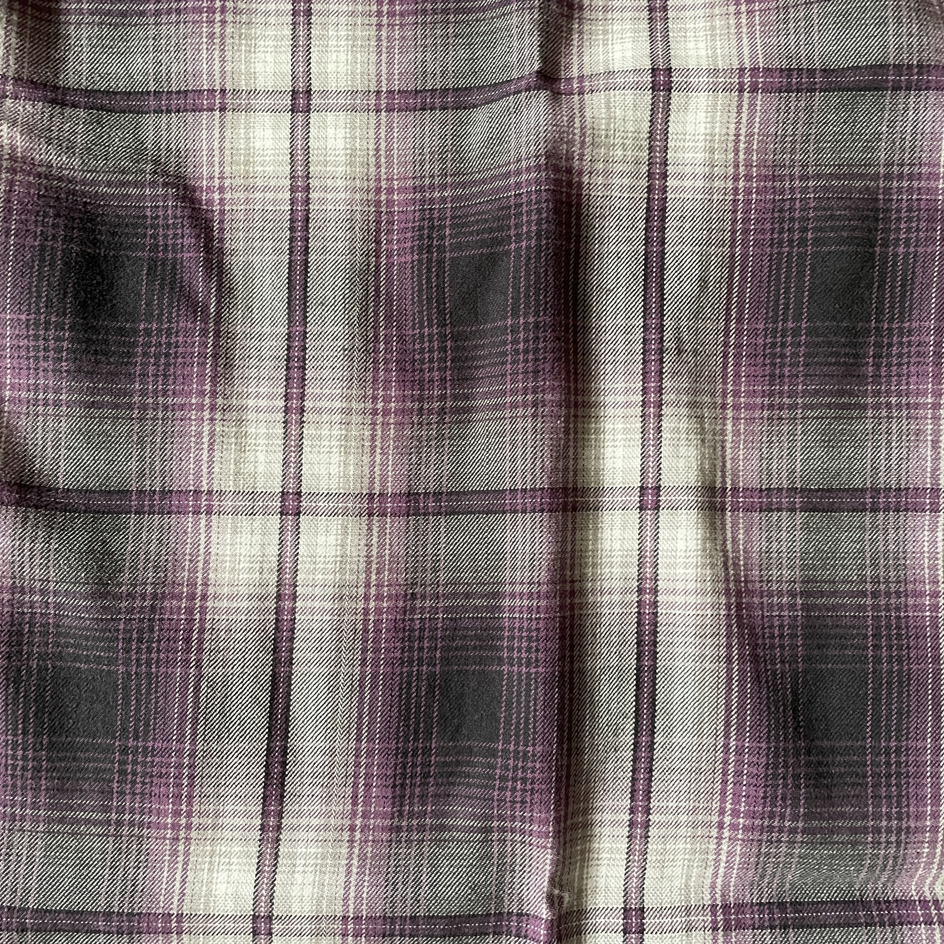 Supreme Supreme - Hombre Plaid Flannel Button Up Shirt Purple FW2010 Size US M / EU 48-50 / 2 - 2 Thumbnail