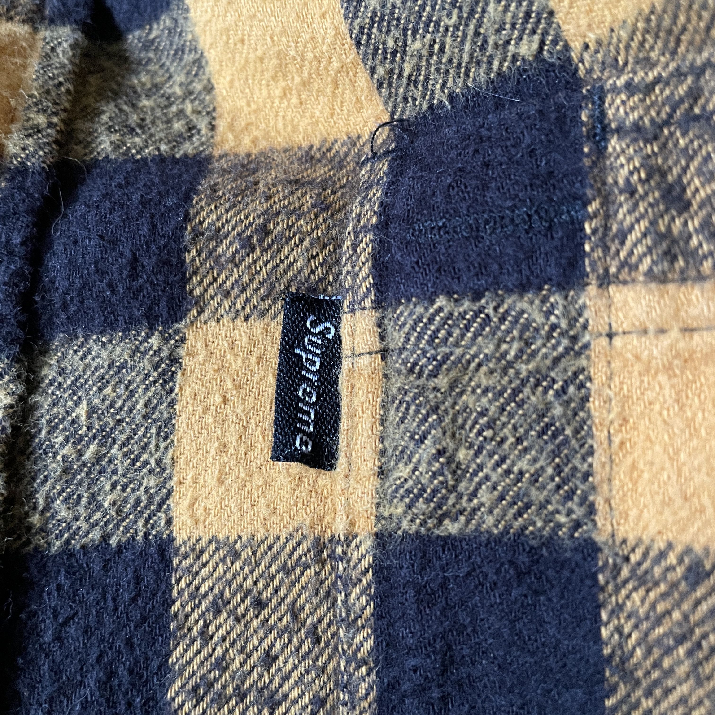 Supreme Supreme - Plaid Flannel Shirt Black/yellow 2000's Size US M / EU 48-50 / 2 - 2 Thumbnail