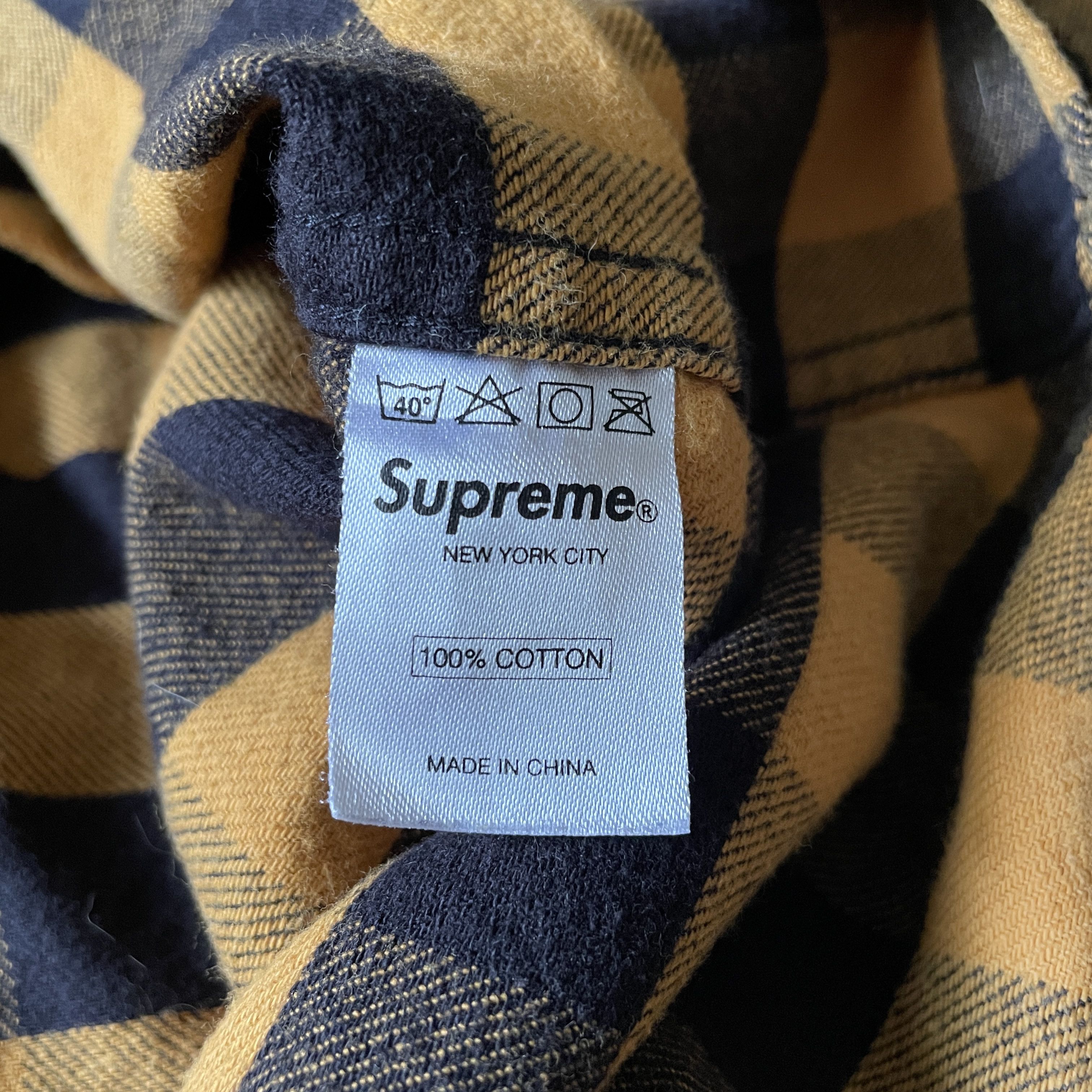 Supreme Supreme - Plaid Flannel Shirt Black/yellow 2000's Size US M / EU 48-50 / 2 - 4 Thumbnail