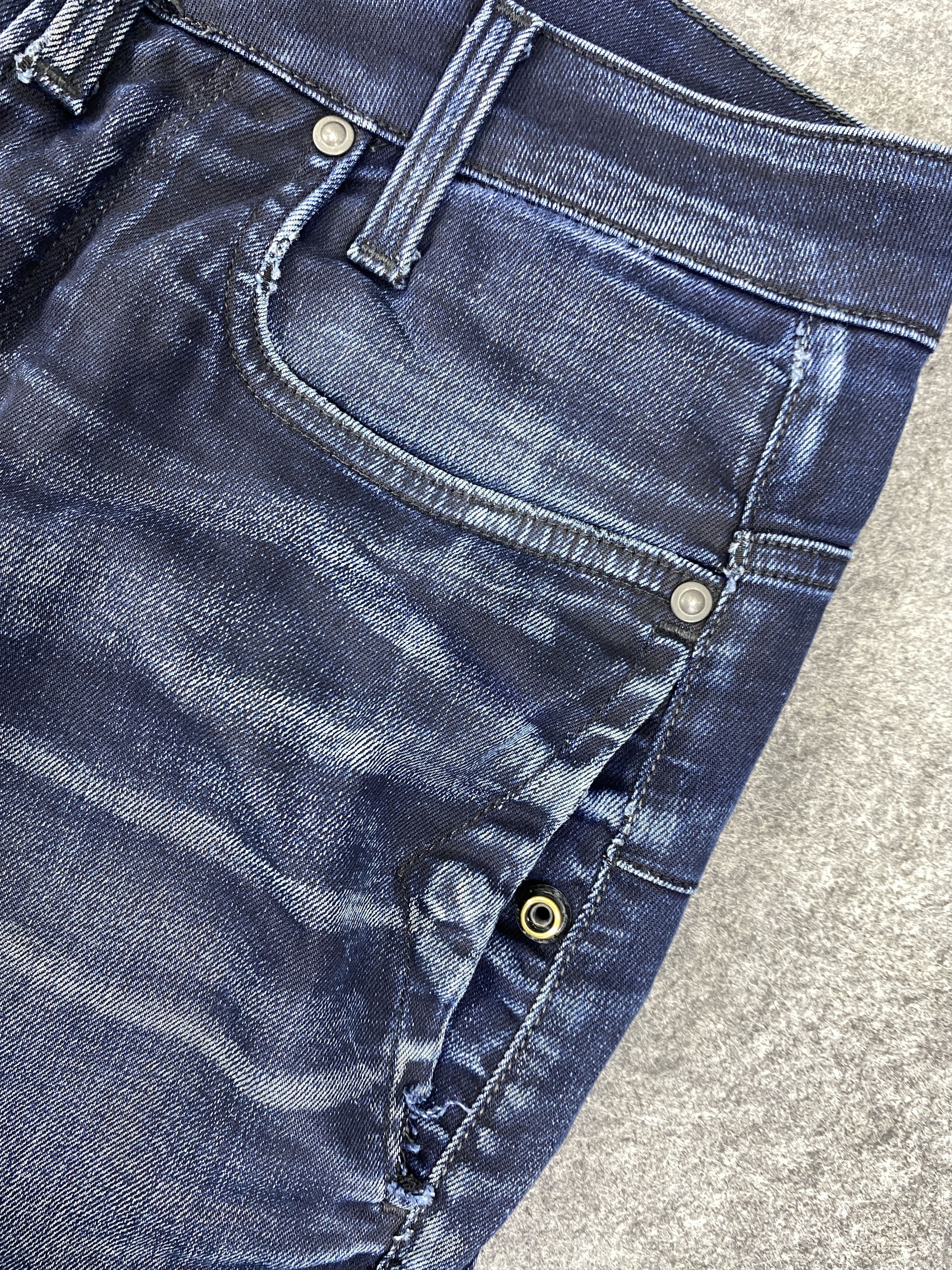 Japanese Brand Blue Vintage G-Star Skinny Jeans 32x29.5 - JN3266 Size US 32 / EU 48 - 21 Thumbnail