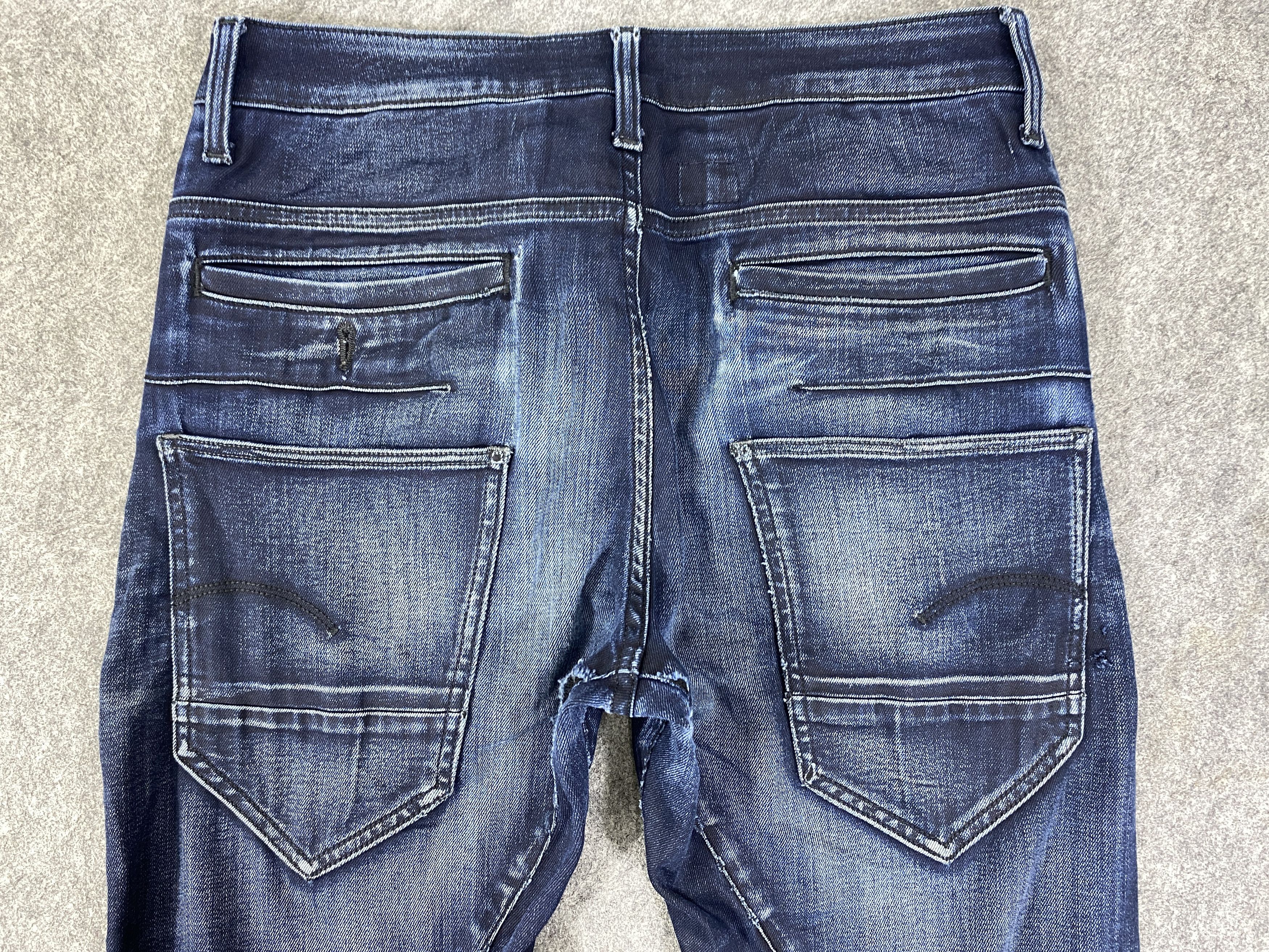Japanese Brand Blue Vintage G-Star Skinny Jeans 32x29.5 - JN3266 Size US 32 / EU 48 - 4 Thumbnail