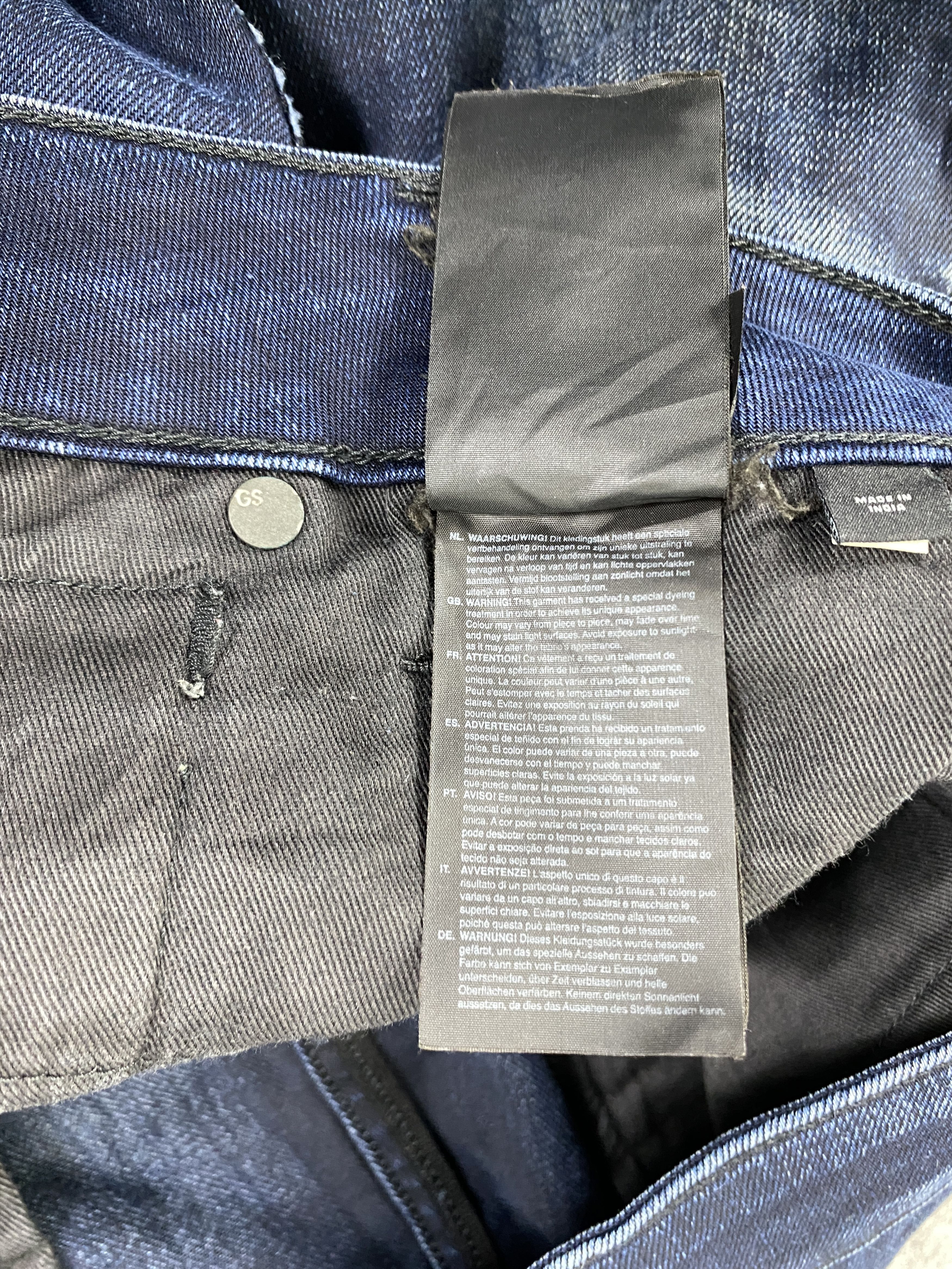 Japanese Brand Blue Vintage G-Star Skinny Jeans 32x29.5 - JN3266 Size US 32 / EU 48 - 15 Thumbnail