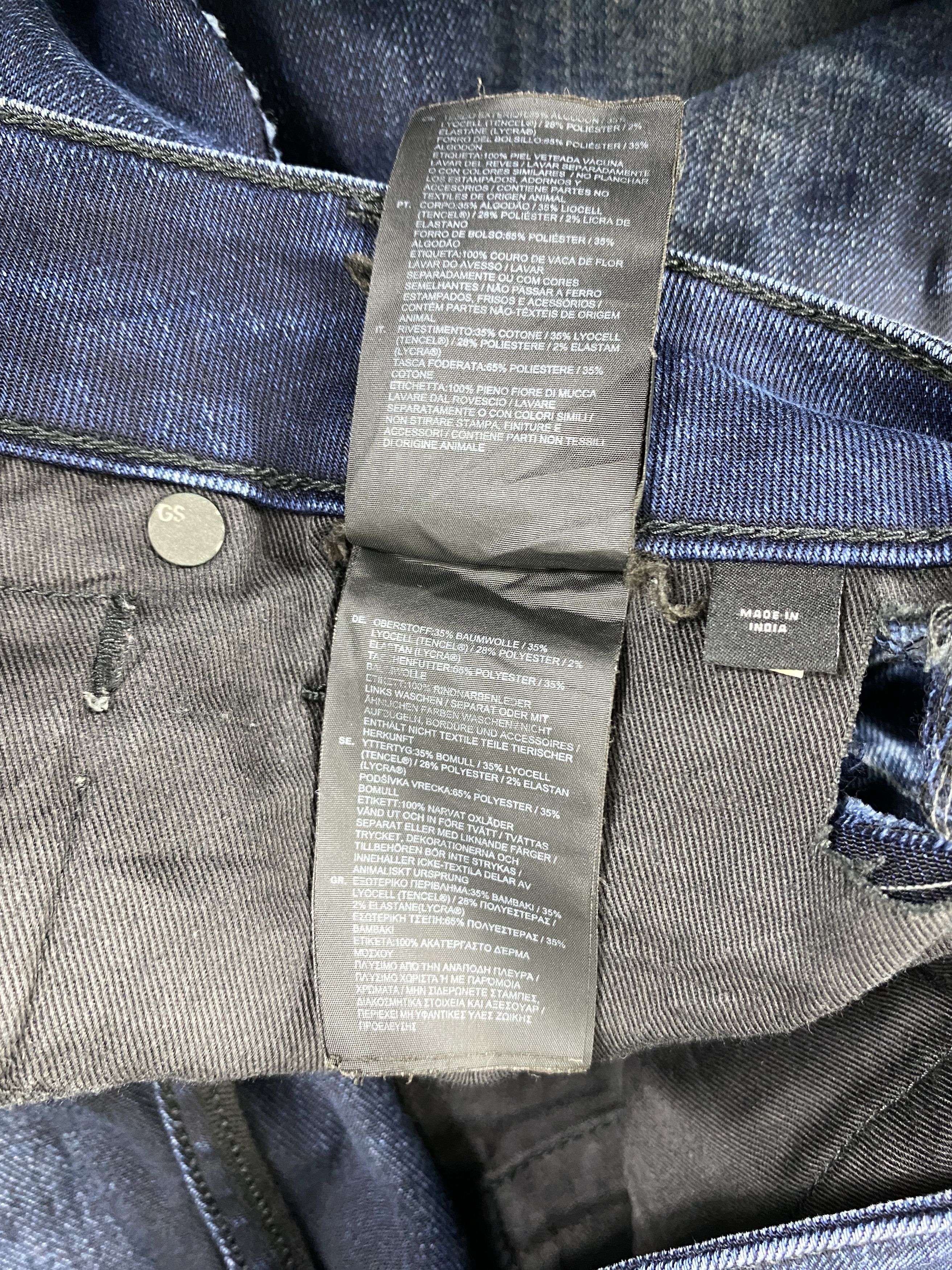 Japanese Brand Blue Vintage G-Star Skinny Jeans 32x29.5 - JN3266 Size US 32 / EU 48 - 12 Thumbnail